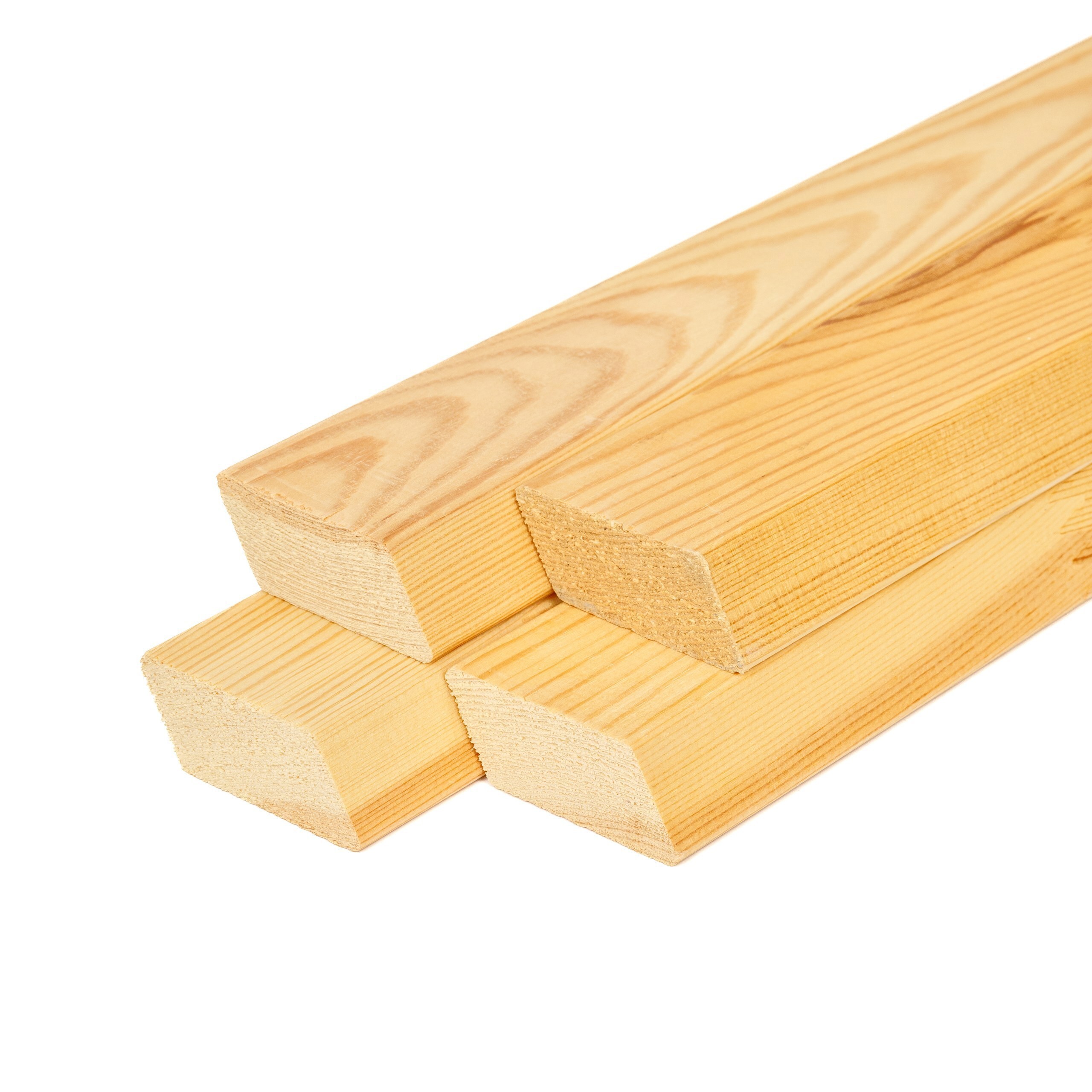 Изображение товара Брусок декоративный скошенный Timber&Style 28x70x2200мм сосна Экстра комплект 4шт