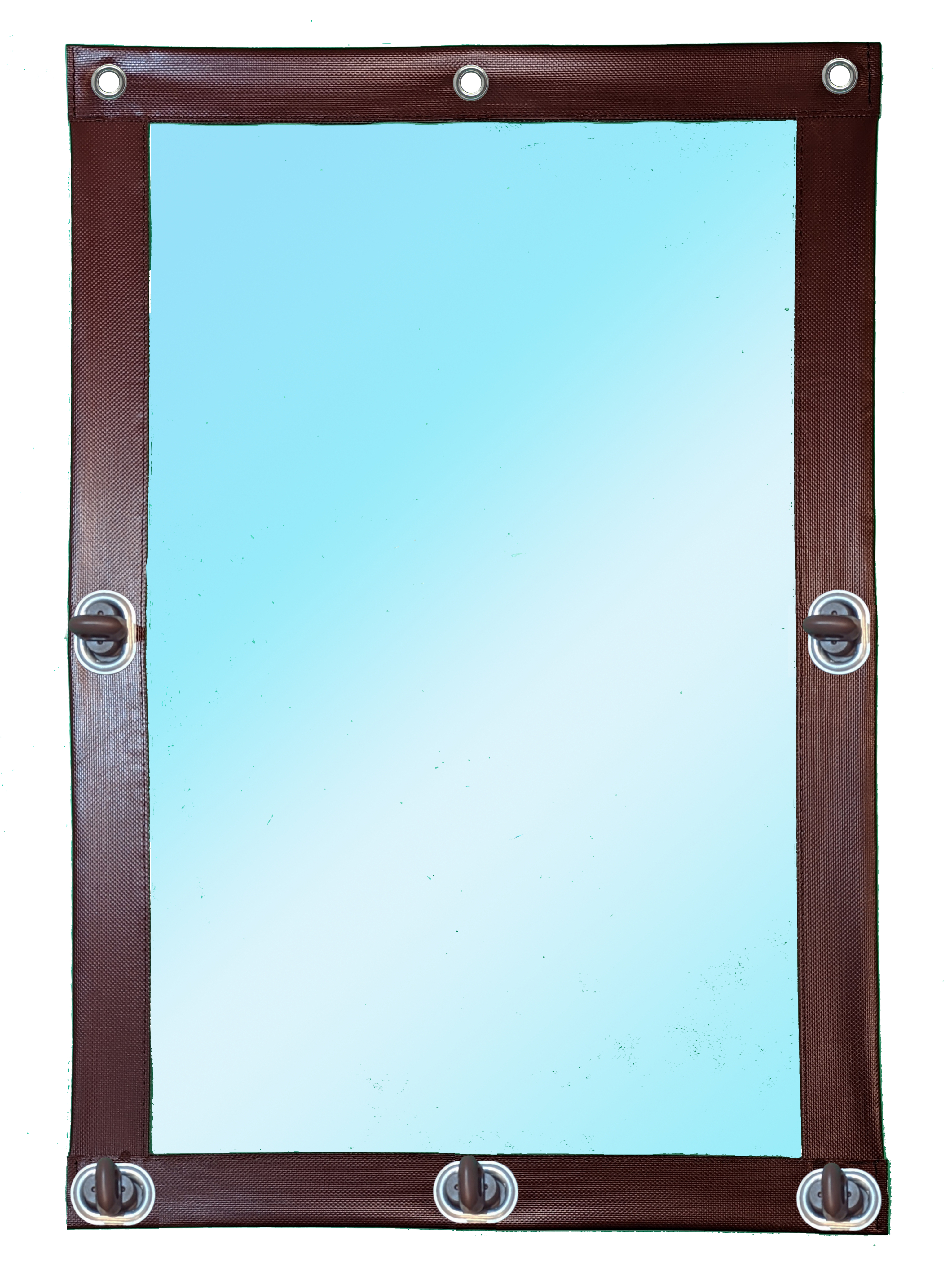 Изображение товара Мягкое окно ПВХ до -39°C 180x130см коричневая окантовка