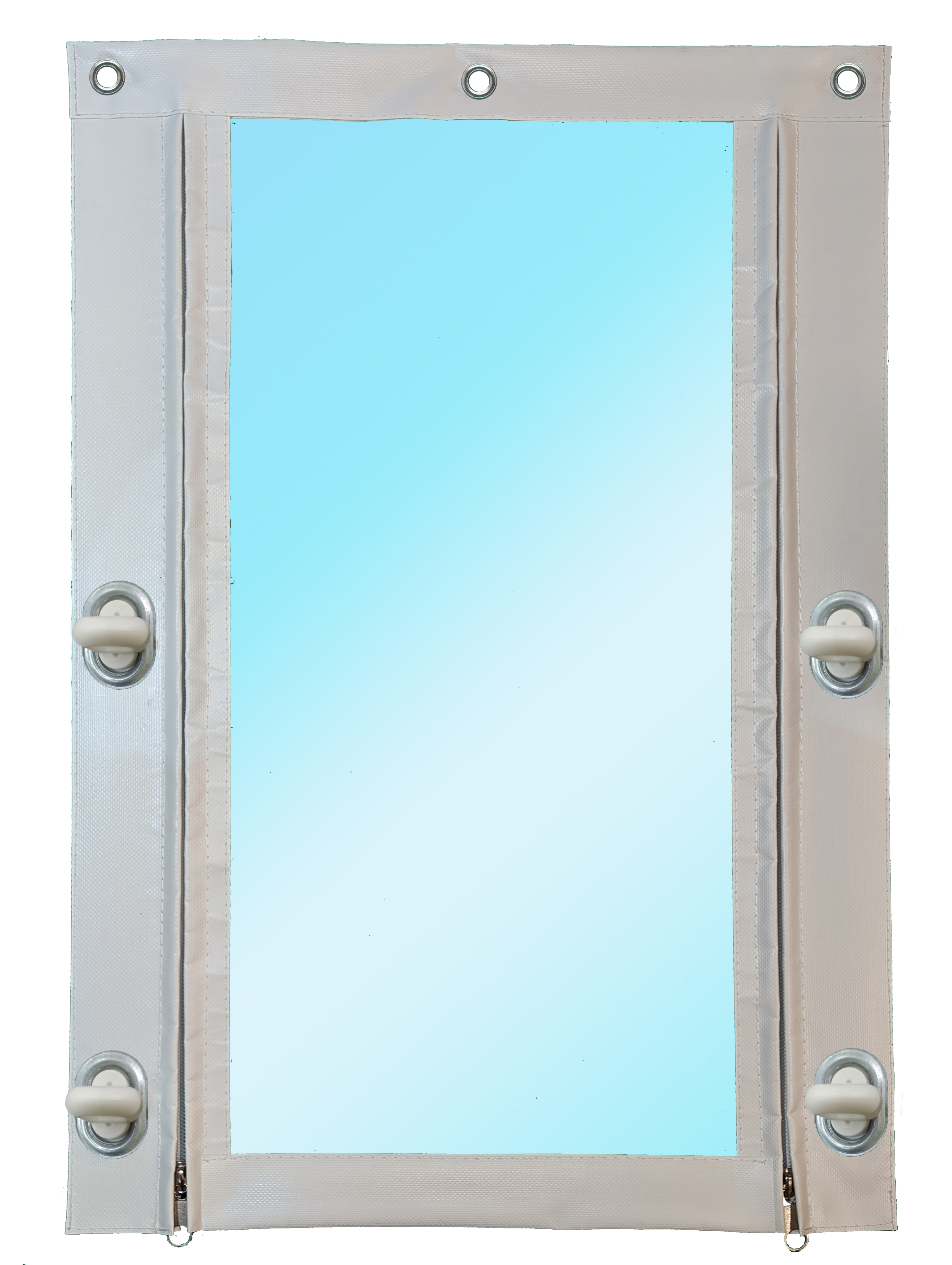 Изображение товара Мягкое окно/Дверь полиуретан 120x220см окантовка ПВХ белая