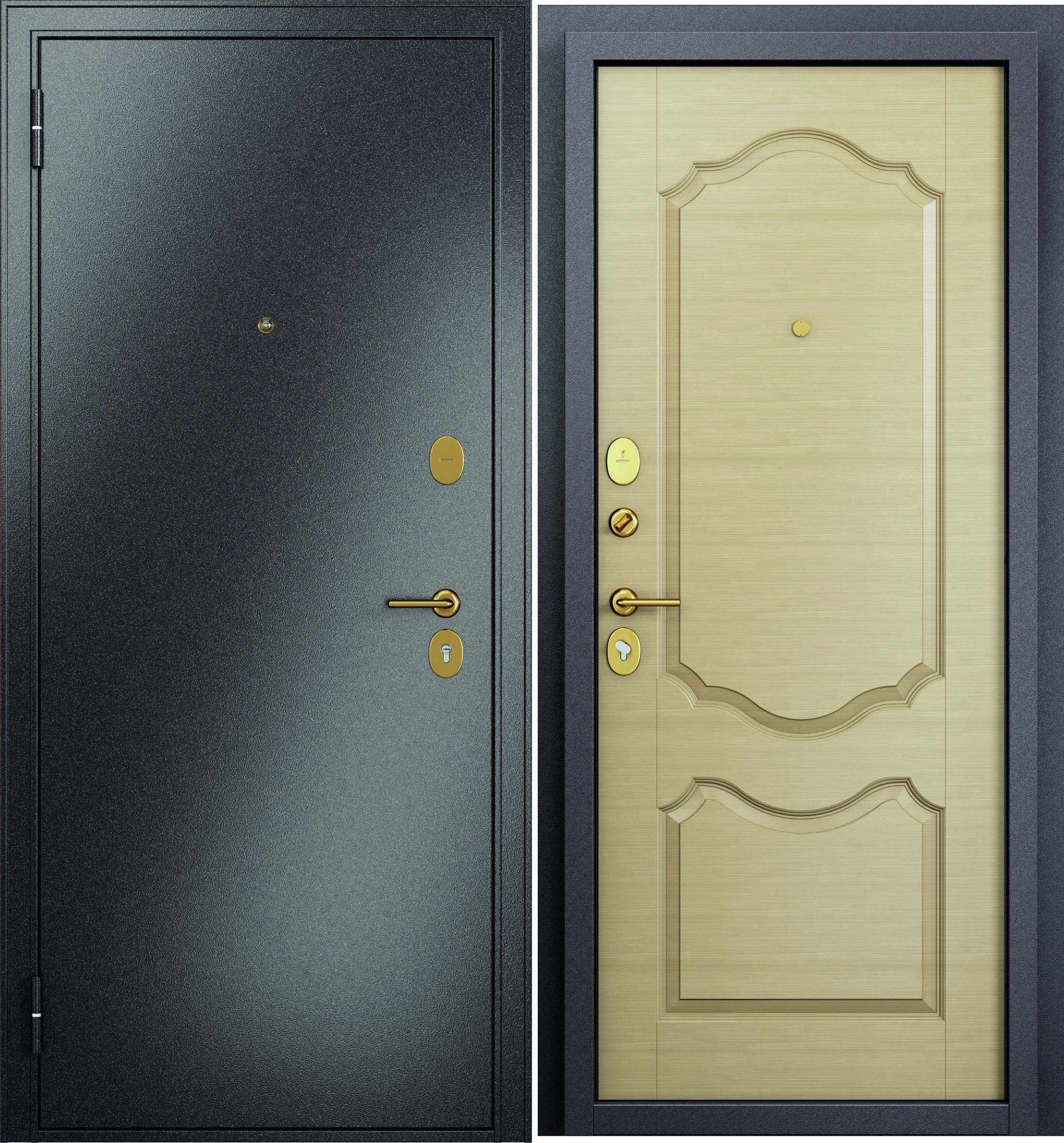 Изображение товара Входная дверь Мастино Family Eco MP левый 205x86см цвет дорс светлый горизонт