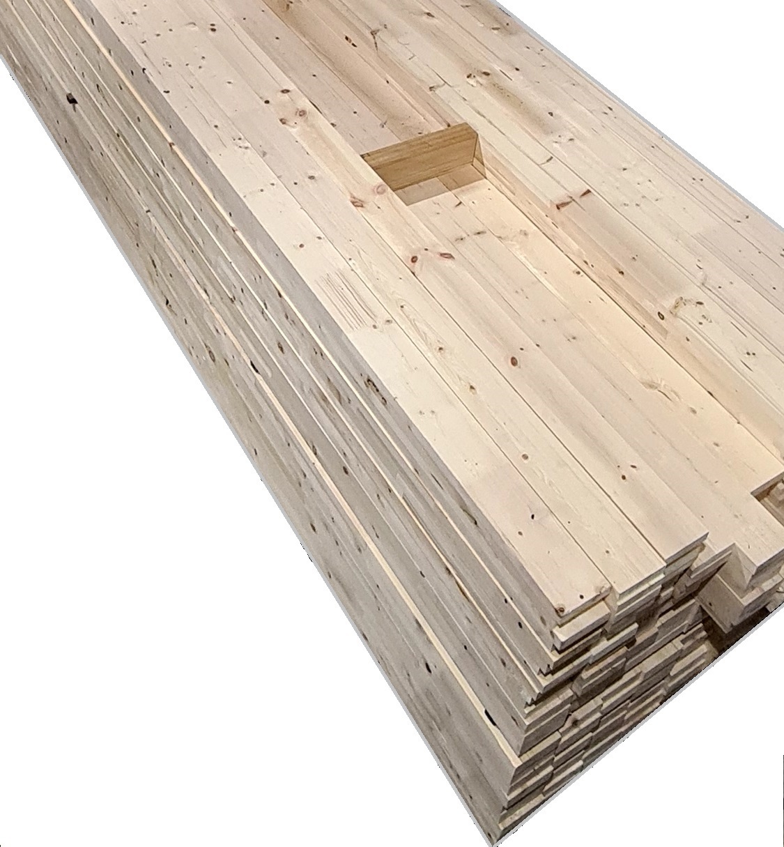 Изображение товара Брус клееный сращенный Гартус пихта сорт BC 2000x100x100мм 3шт