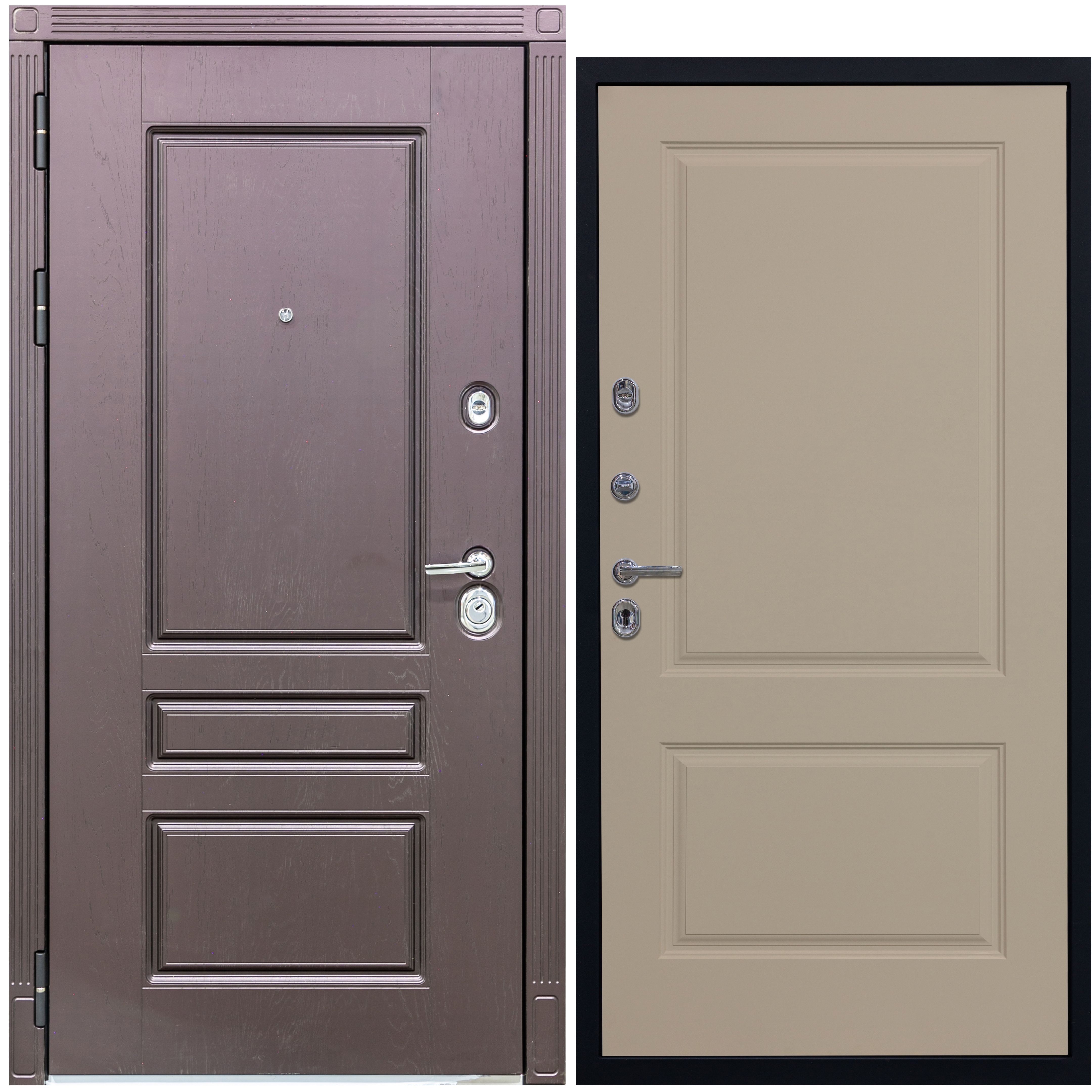 Изображение товара DIVA МХ-27 — входная дверь для квартиры, левое/правое открытие, крафтовый дуб