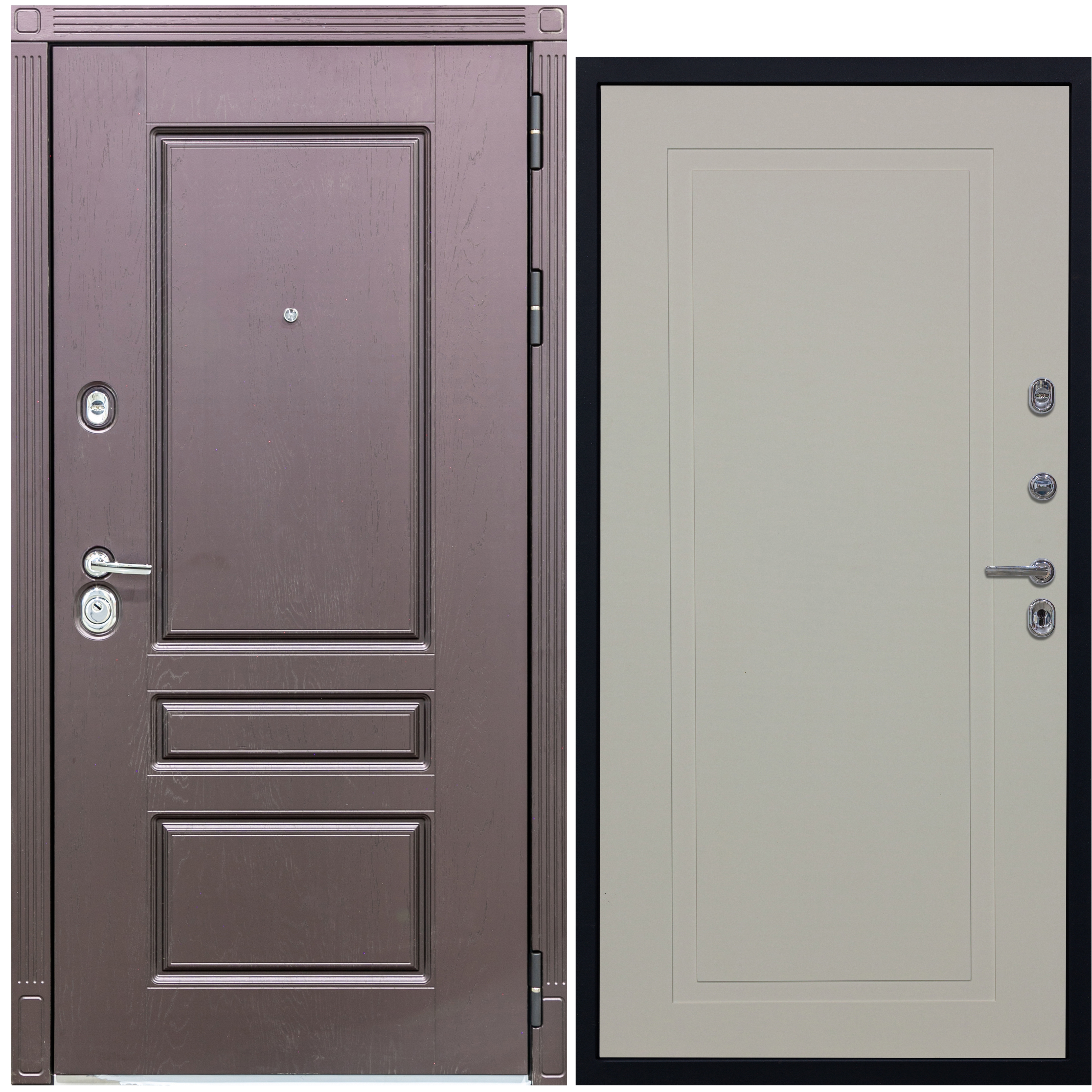 Изображение товара Входная дверь Diva МХ-27, 2050x860/960 мм, крафтовый дуб, 3 контура уплотнителя