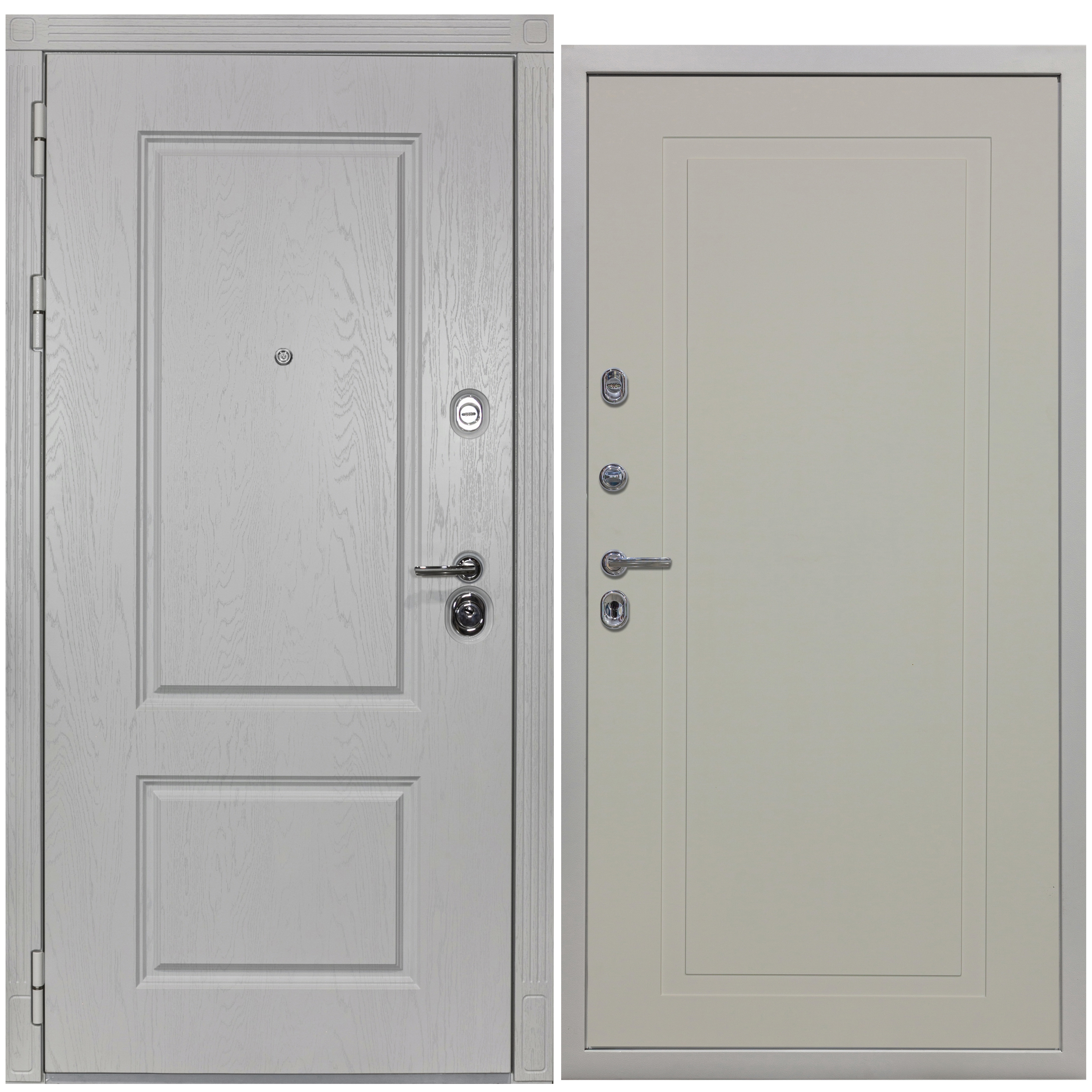 Изображение товара Входная дверь Diva ДХ-9 205x86см левый альберо браш грей/Н10 софт шампань