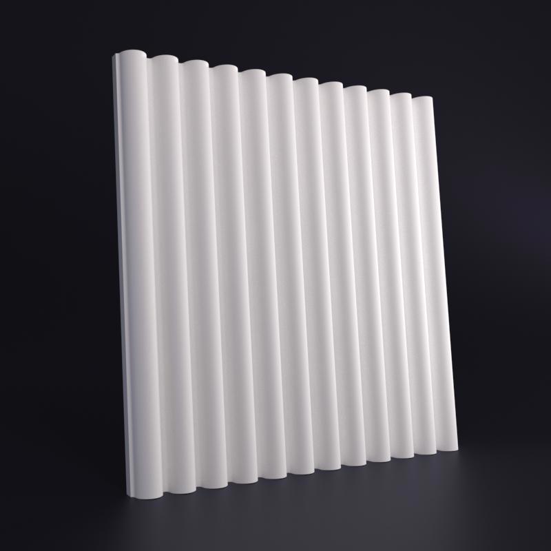 Изображение товара Стеновая гипсовая панель 3D Weissenberg Марсель белый 500x500мм 0.25м²