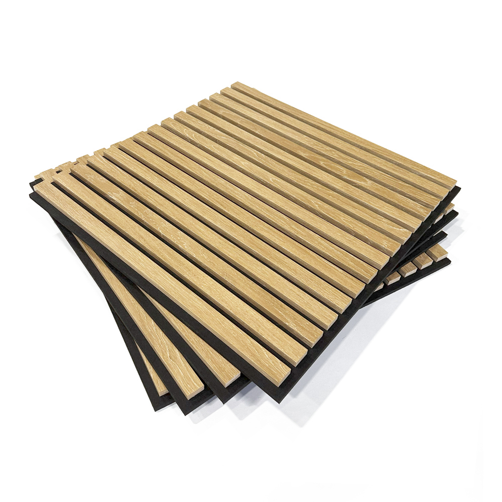 Изображение товара Акустическая декоративная панель Wood App Cube Дуб шале натуральный 600x600x22мм 1.44 м² 4шт, цена за упаковку