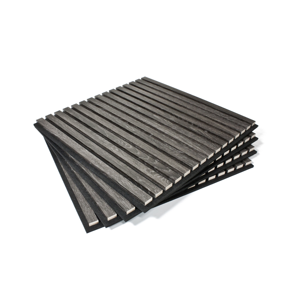 Изображение товара Акустическая декоративная панель Wood App Cube Дуб шале темный 600x600x22мм 1.44 м² 4шт, цена за упаковку