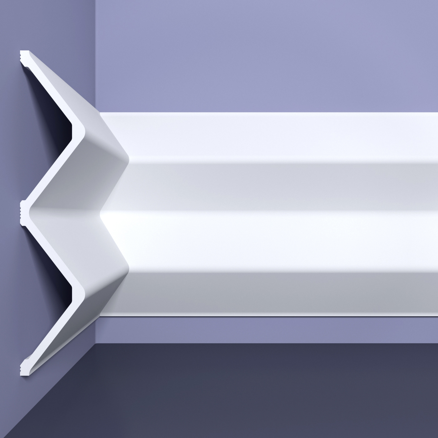 Изображение товара Стеновая панель 3D Bello deco СП 12/2 белый 2000x40мм 0.4м²