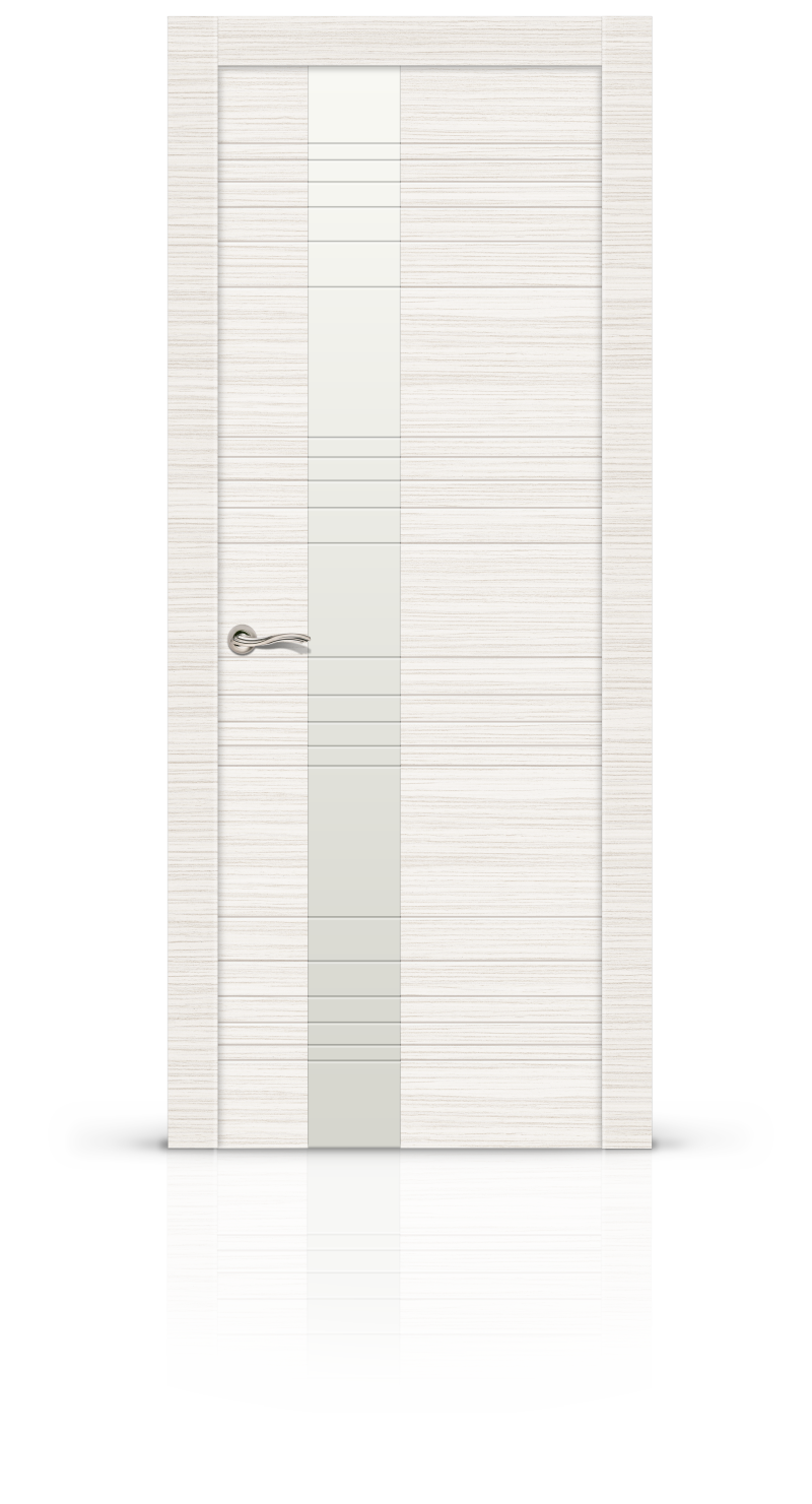 Изображение товара Дверь межкомнатная Citydoors Новита остеклённая 200x70см полипропилен цвет беленый дуб горизонтального направления без замка и петель