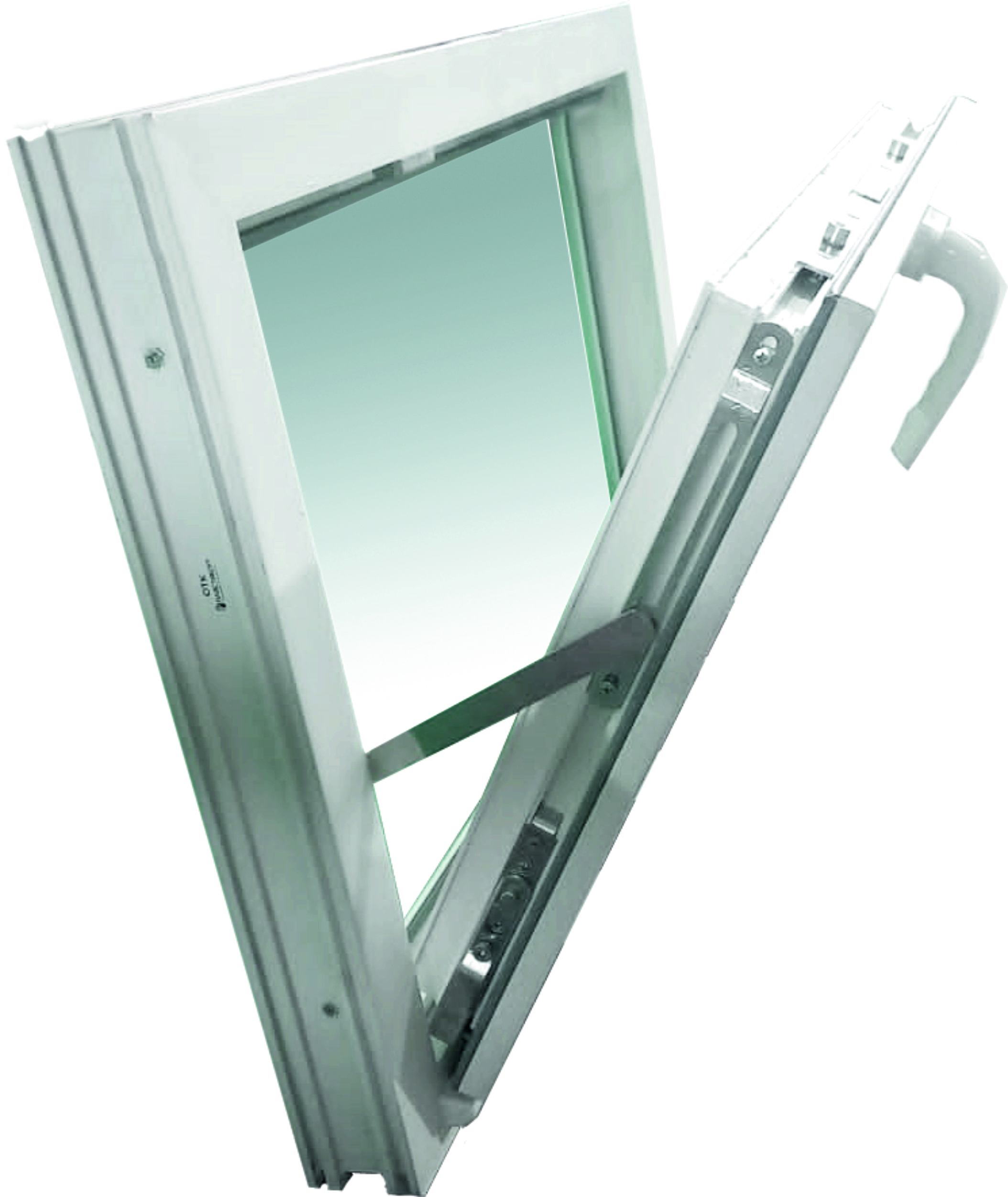 Изображение товара Пластиковое окно ПВХ Deceuninck одностворчатое 1000x1400мм (ВхШ) двухкамерный стеклопакет белый