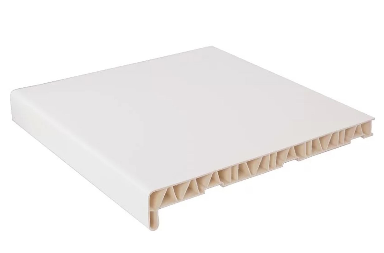 Изображение товара BAUSET Подоконник 2000x350 мм белый матовый с заглушкой