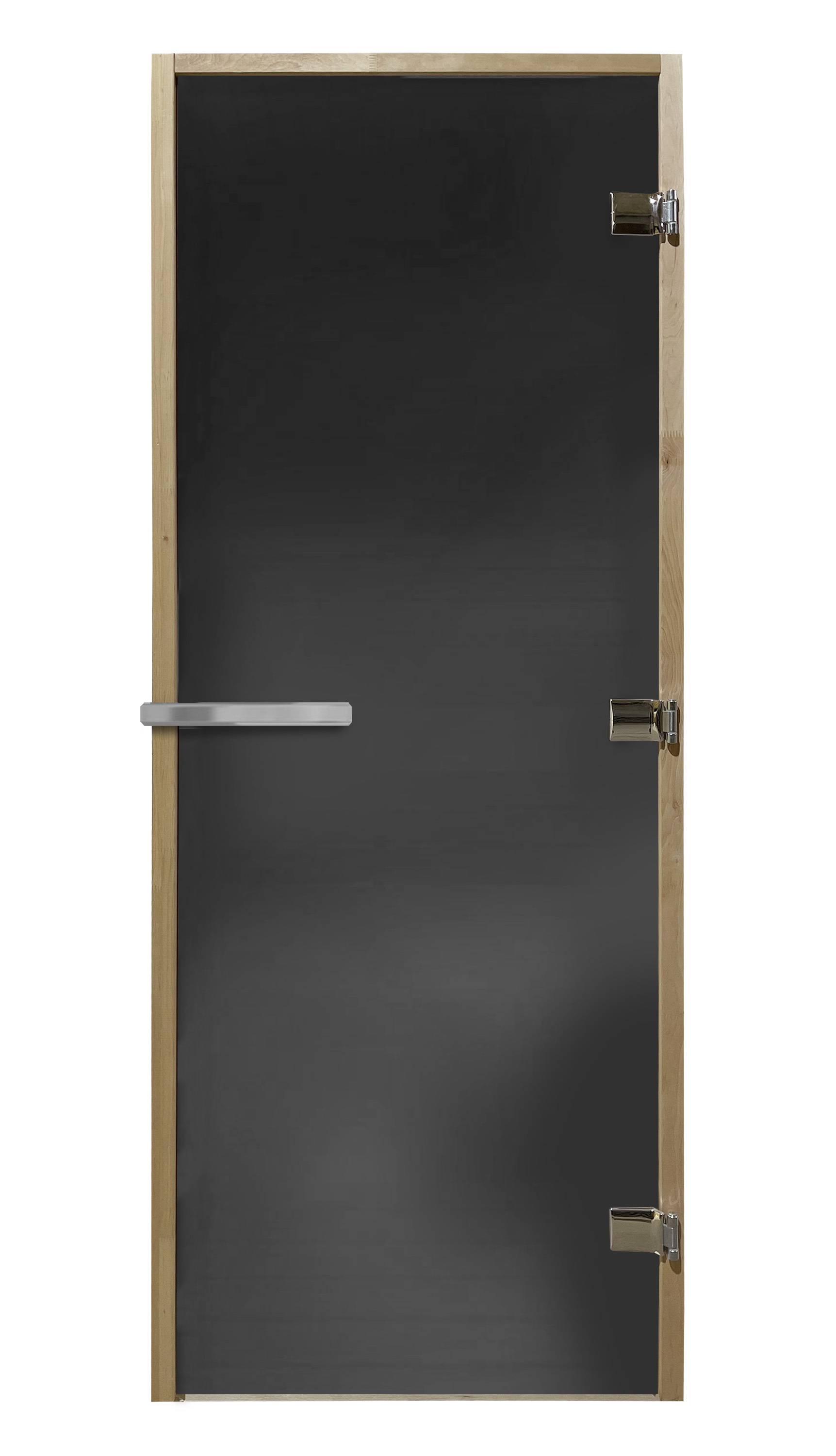 Изображение товара Дверь для сауны стеклянная графит матовый Doorwood Люкс 200x80см