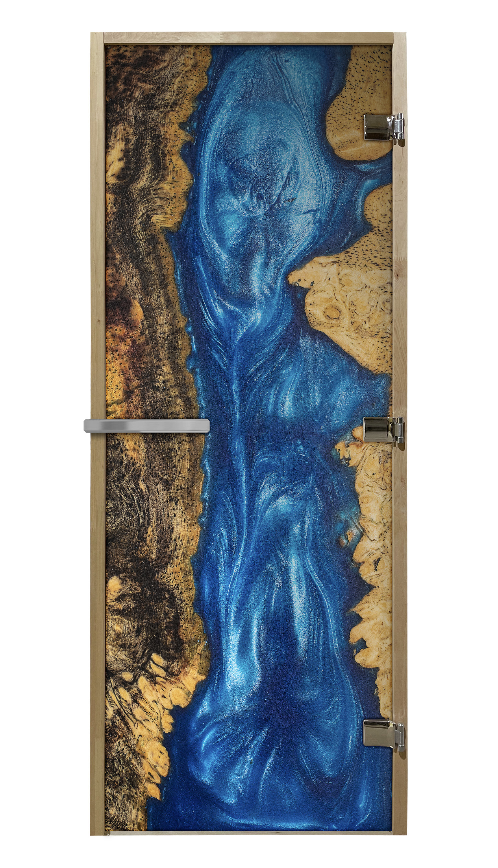 Изображение товара Дверь для сауны стеклянная фотопечать Doorwood Слэб-08 Люкс 200x80см