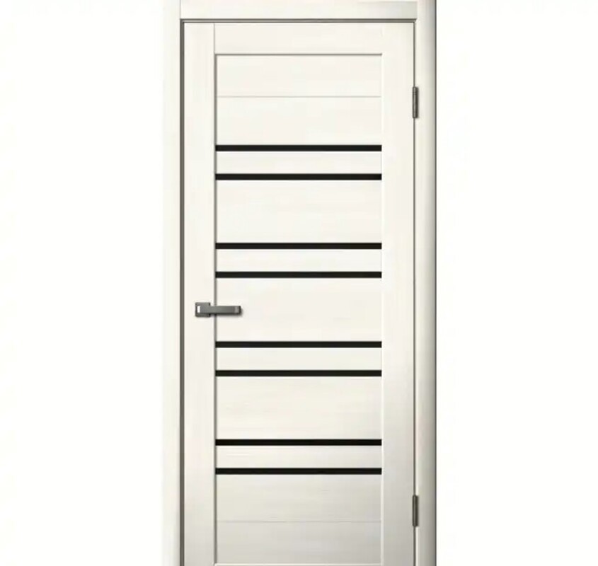 Изображение товара Дверь межкомнатная Рея остеклённая 200x60см пленка ПВХ цвет ясень снежный без замка и петель