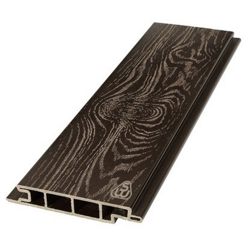 Изображение товара Террасная доска ДПК Savewood цвет темно-коричневый 1500x155x25мм структура дерева 0.47м² 2шт