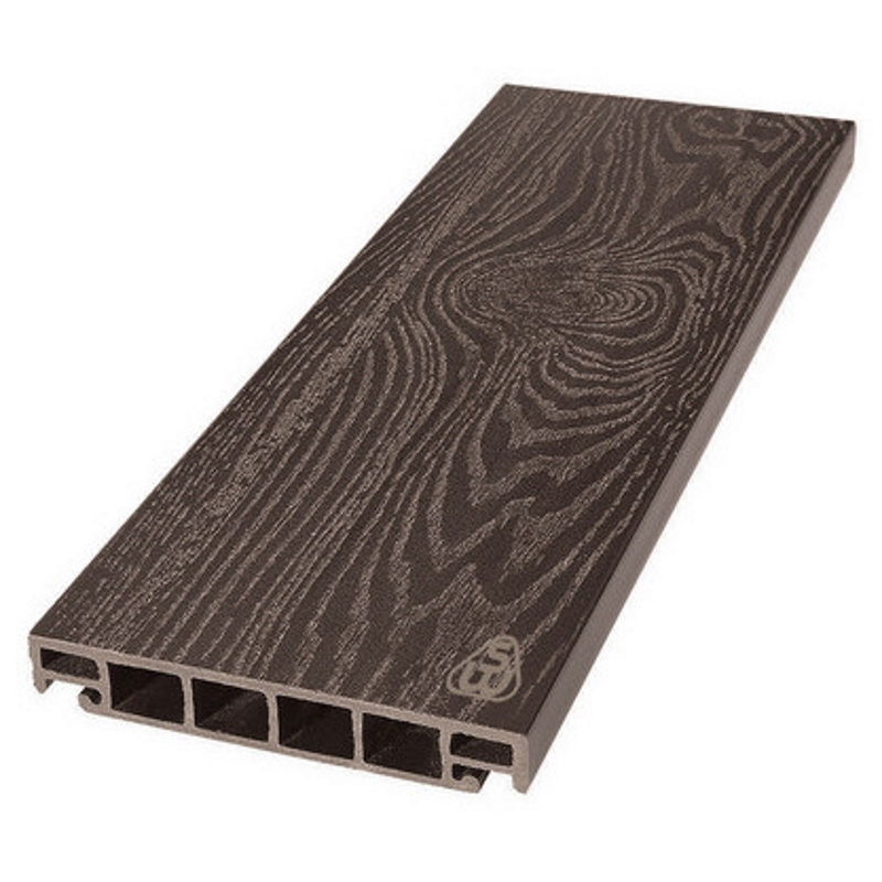 Изображение товара Террасная доска ДПК Savewood цвет темно-коричневый 1500x163x25мм структура дерева 0.49м² 2шт