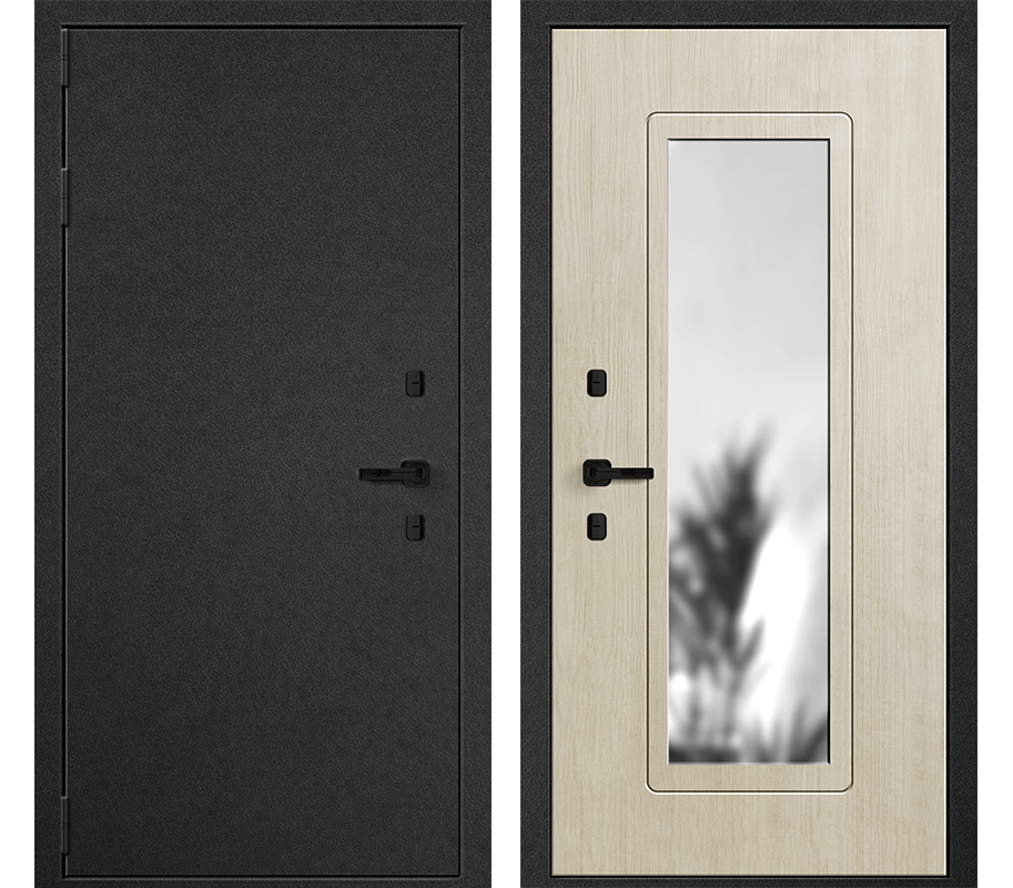 Изображение товара Входная дверь Такт-Тайм Термо 2 левый 220x75 см с зеркалом