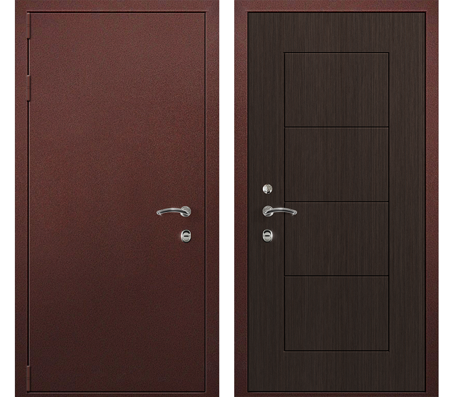 Изображение товара Входная дверь Такт-Тайм Термо 4 180x80см антик медь/венге