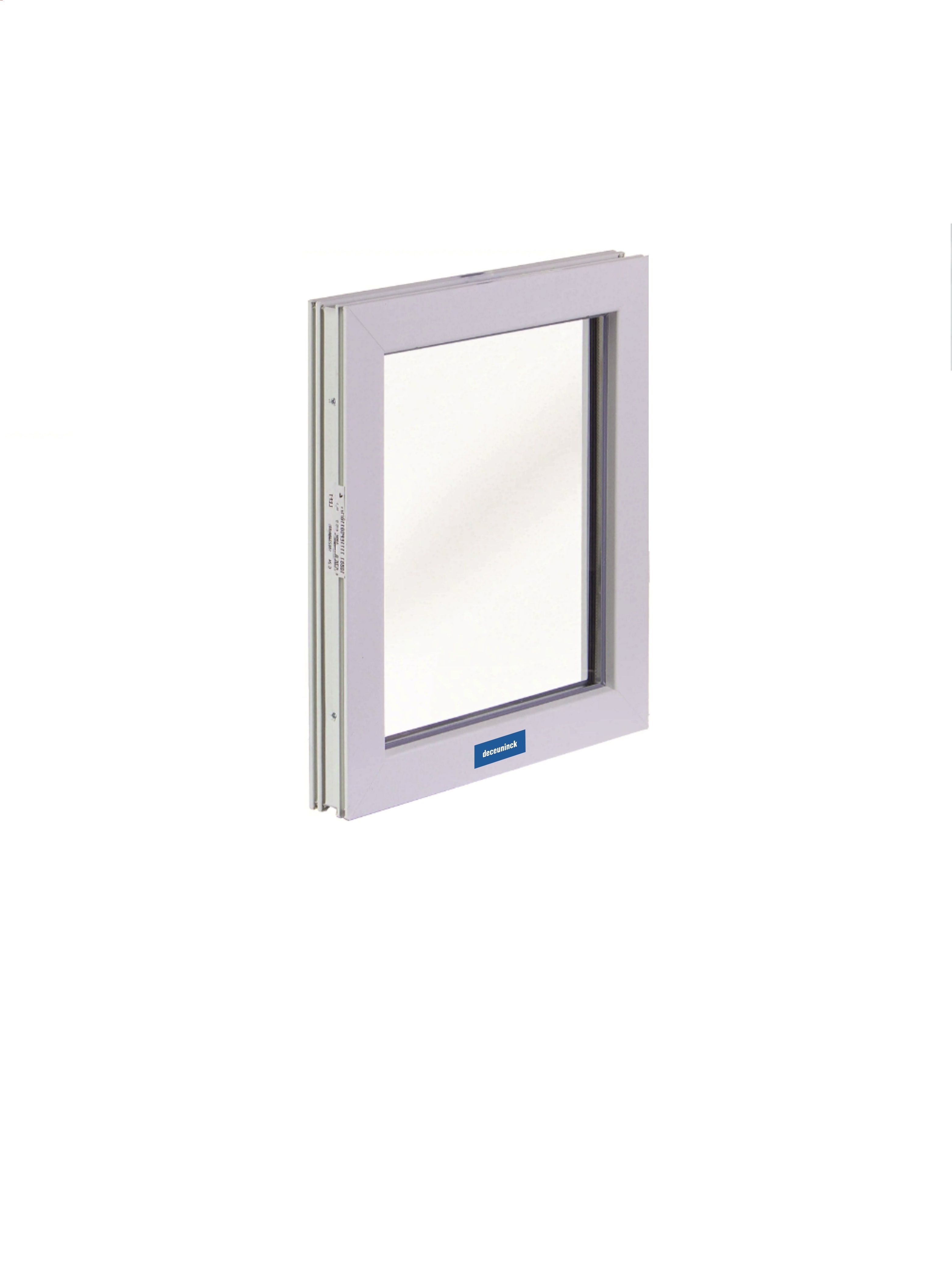 Изображение товара Пластиковое окно ПВХ Deceuninck глухое 600x1200мм (ШхВ) двухкамерный стеклопакет белый