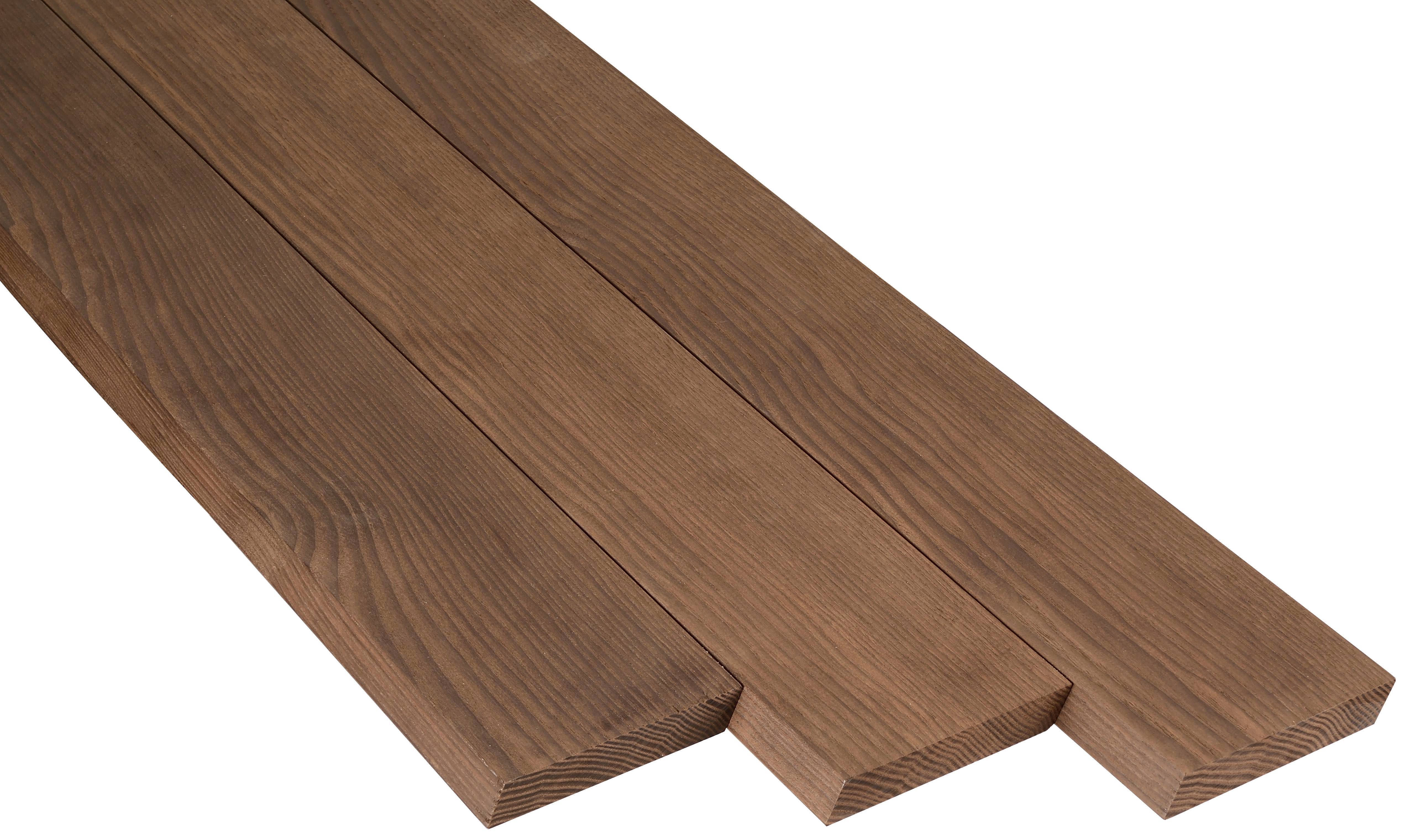 Изображение товара Прямой планкен Thermodecking ясень сорт Экстра 1700x140x20мм 4шт