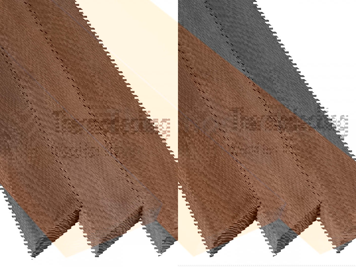 Изображение товара Планкен Косой Thermodecking Ясень Экстра 1100x120x20 мм