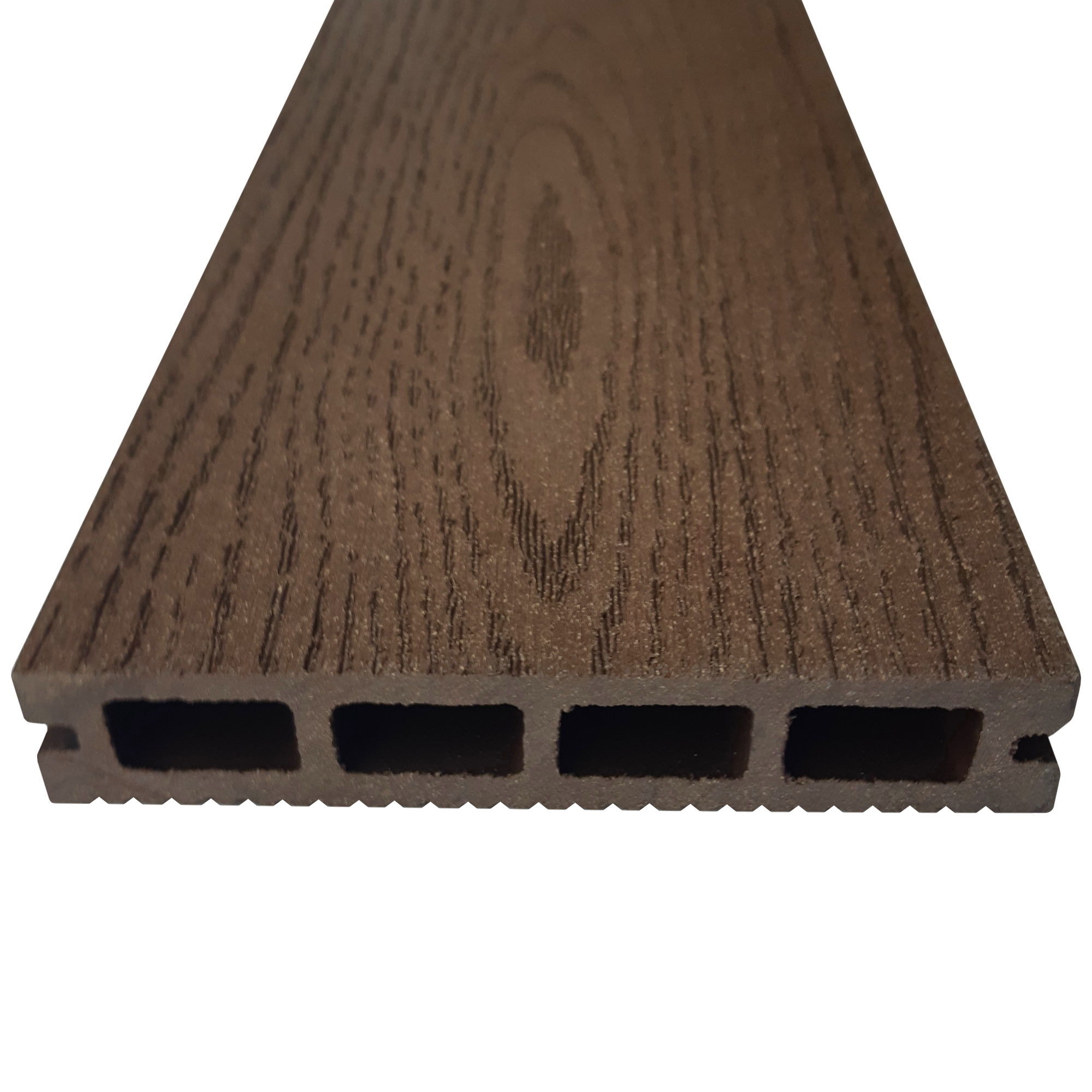 Изображение товара Террасная доска ДПК Технодек цвет шоколад 2000x140x20мм двусторонний вельвет/структура дерева 0.56м² 2шт