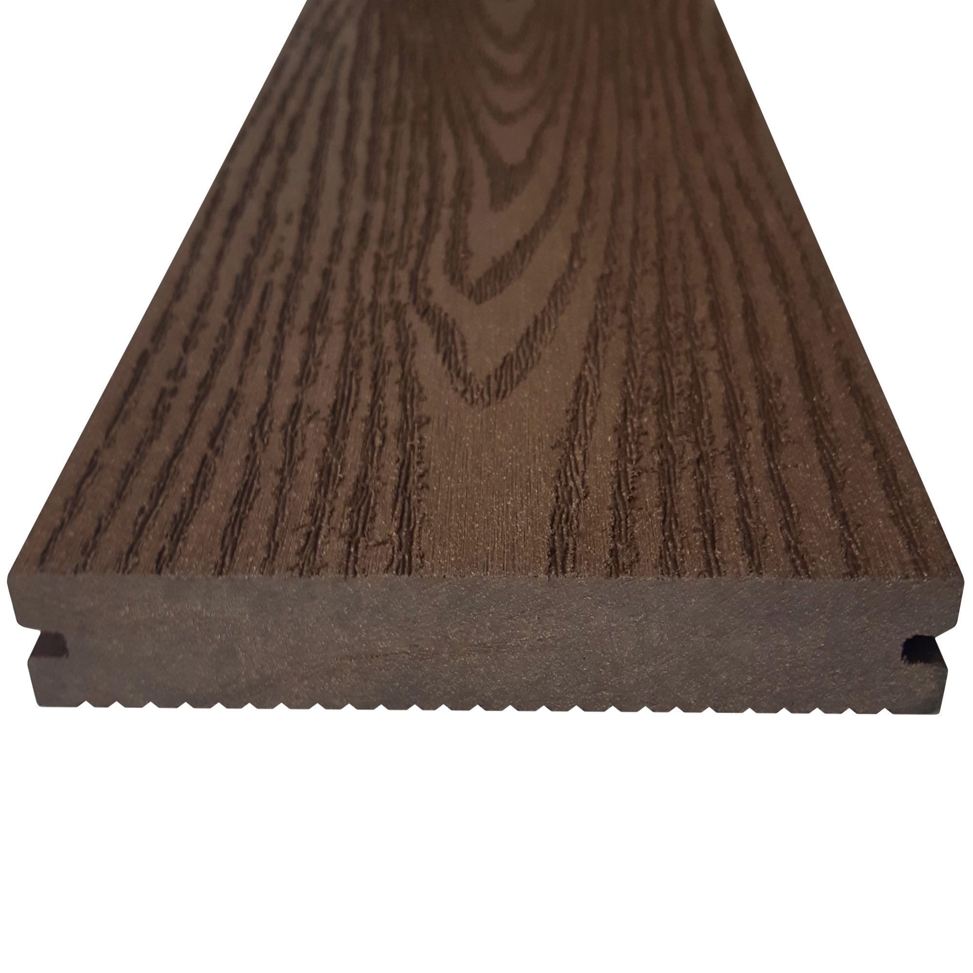 Изображение товара Террасная доска ТЕХНОДЕК Технодек 1500x135x20 шоколад двусторонняя вельвет/структура дерева Изображение товара Террасная доска ТЕХНОДЕК Технодек 1500x135x20 шоколад двусторонняя вельвет/структура дерева