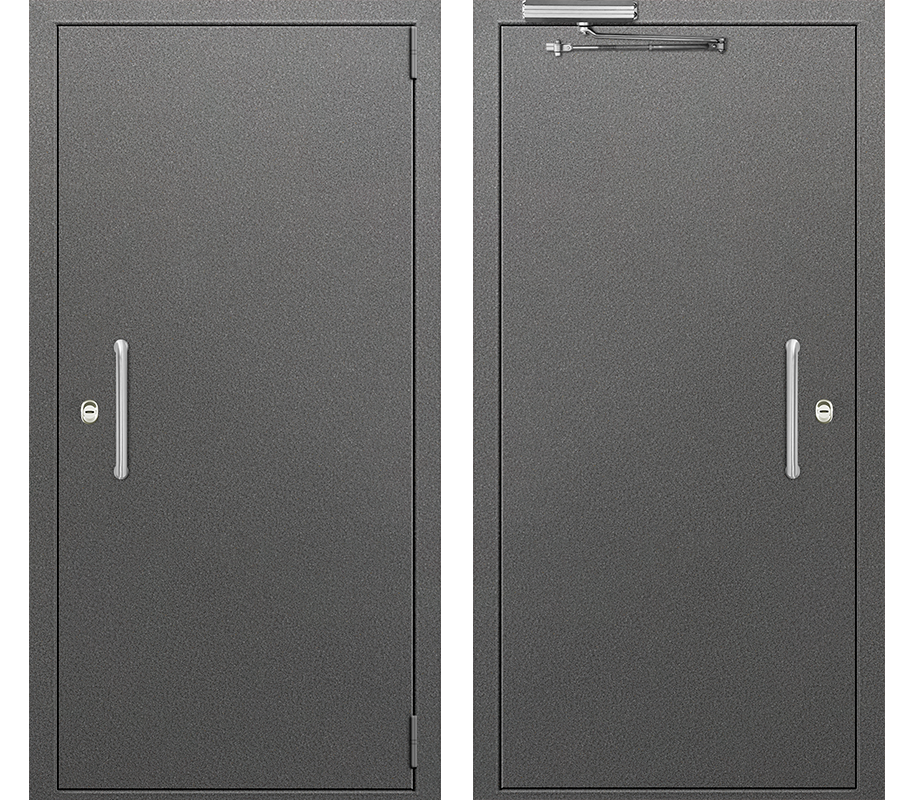 Изображение товара Входная дверь Такт-Тайм Холл 4 правый 205x85см антик серый высший класс безопасности