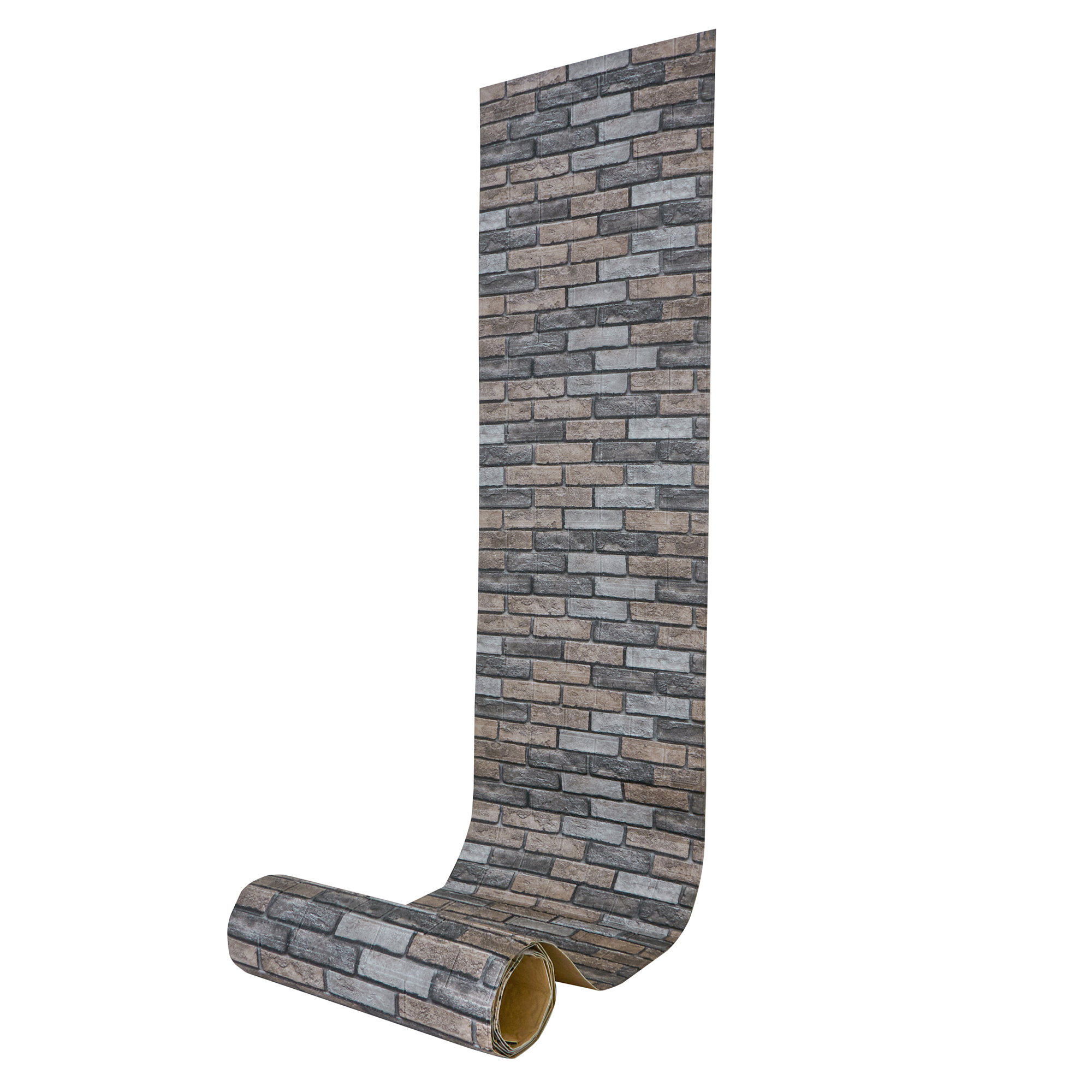 Изображение товара Панель ПВХ Lako decor Обработанный камень коричнево-серый 6000x700x6мм рулон 4.2м²
