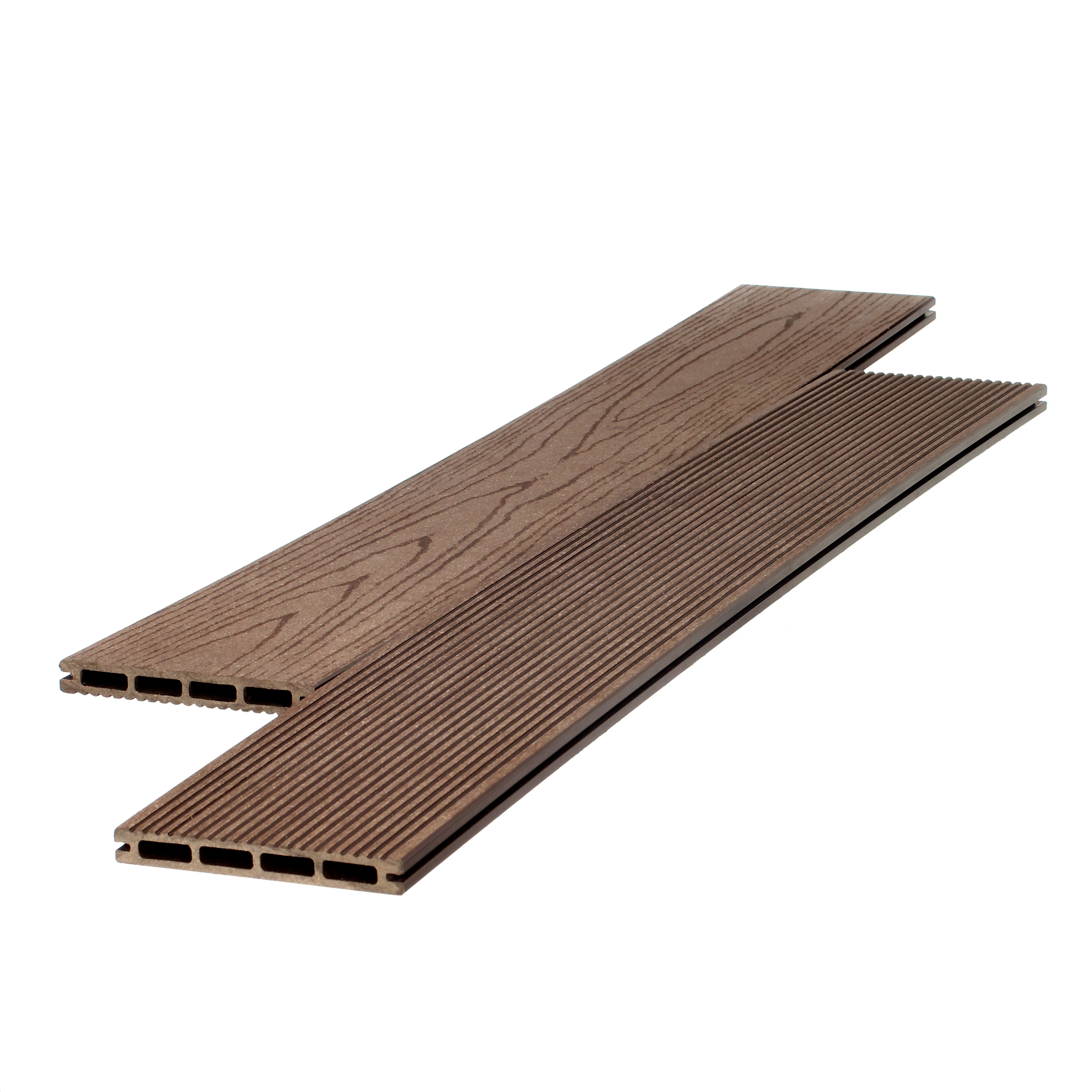 Изображение товара Террасная доска МДПК Diasdeck шоколад 1500x140x18 мм, двусторонняя