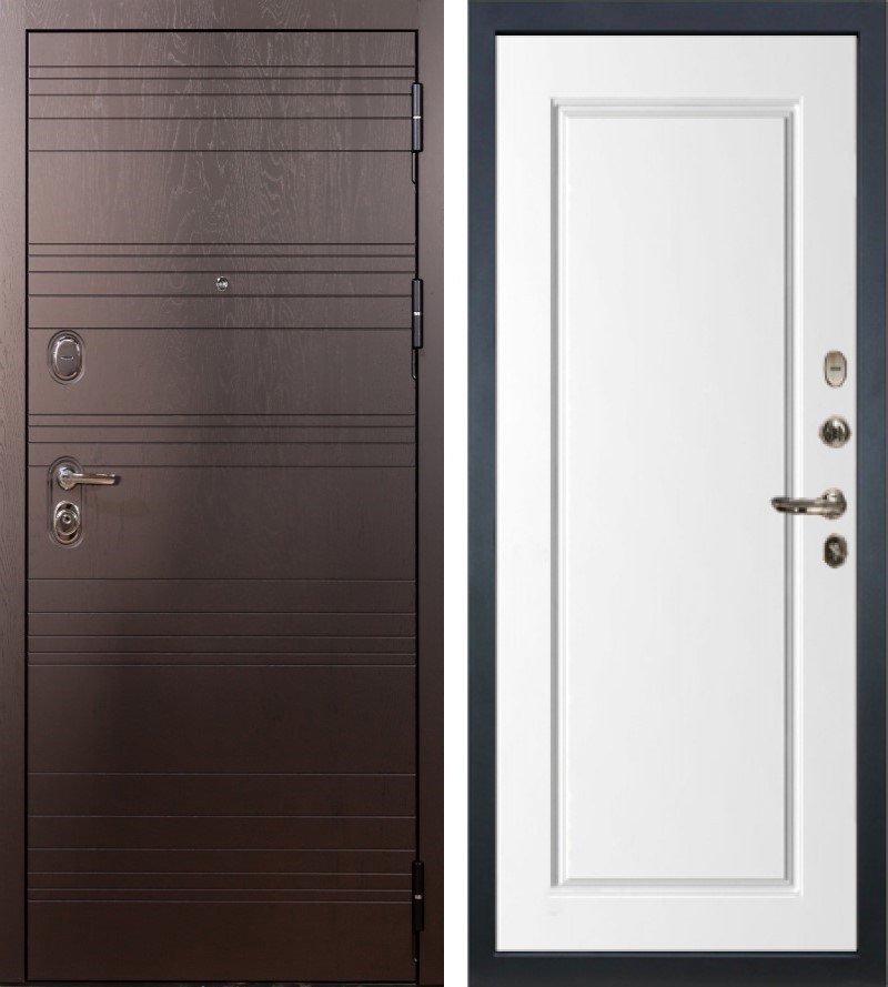 Изображение товара Входная дверь Lex Legion ясень шоколад, 205x88 см, 2 замка, 3 контура уплотнения