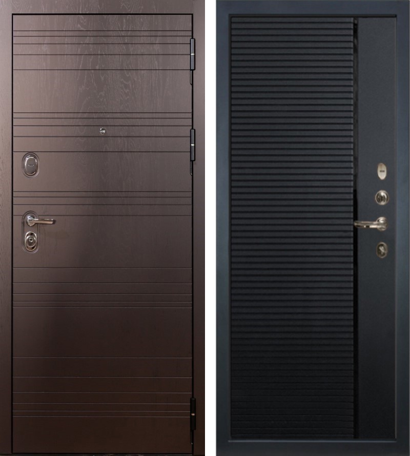 Изображение товара Входная дверь Lex Легион ясень шоколад внутренняя панель № 115 правый 205x96см черный кварц/ясень шоколад