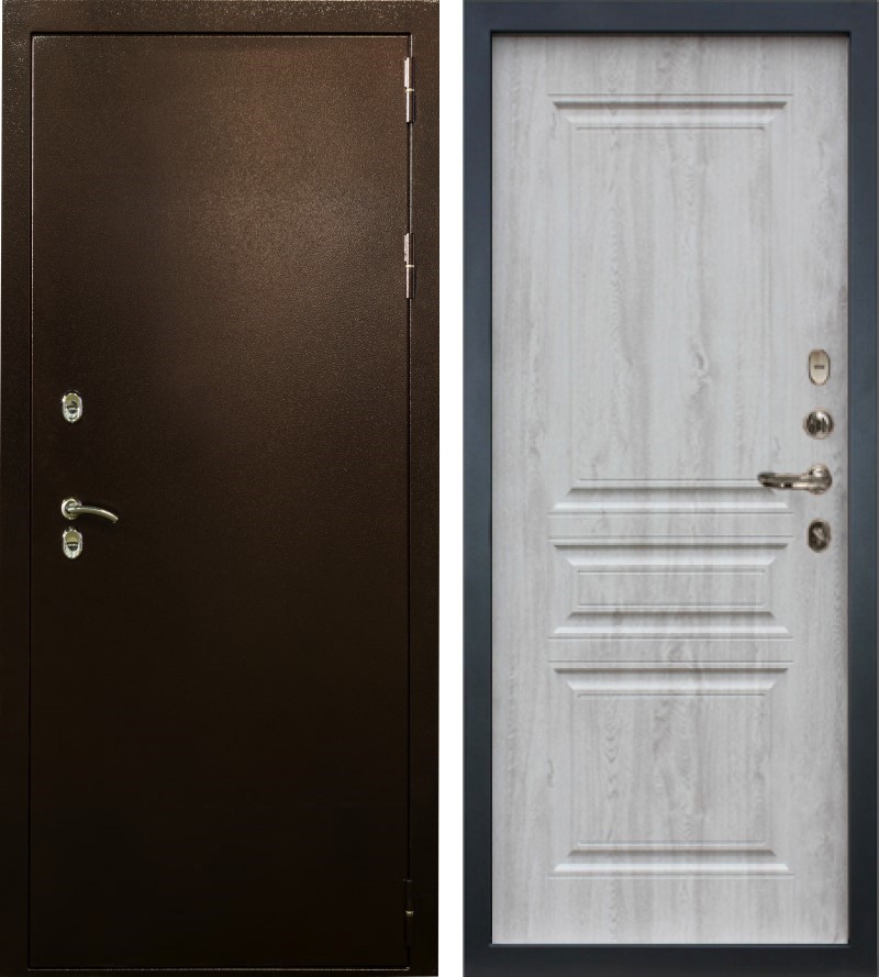 Изображение товара Входная дверь Lex Термо Стандарт 205х88 см с наличником и двухзамковой системой