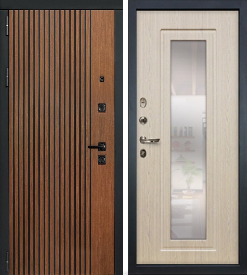 Изображение товара Входная дверь Lex Гранд Антик внутренняя панель № 23 правый 205x88см беленый дуб/дуб антик