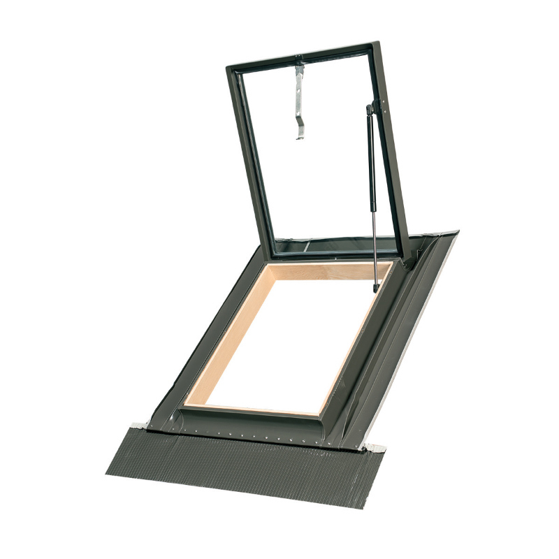 Изображение товара FAKRO WGI: мансардное окно-люк 760x470 мм, сосна, серый