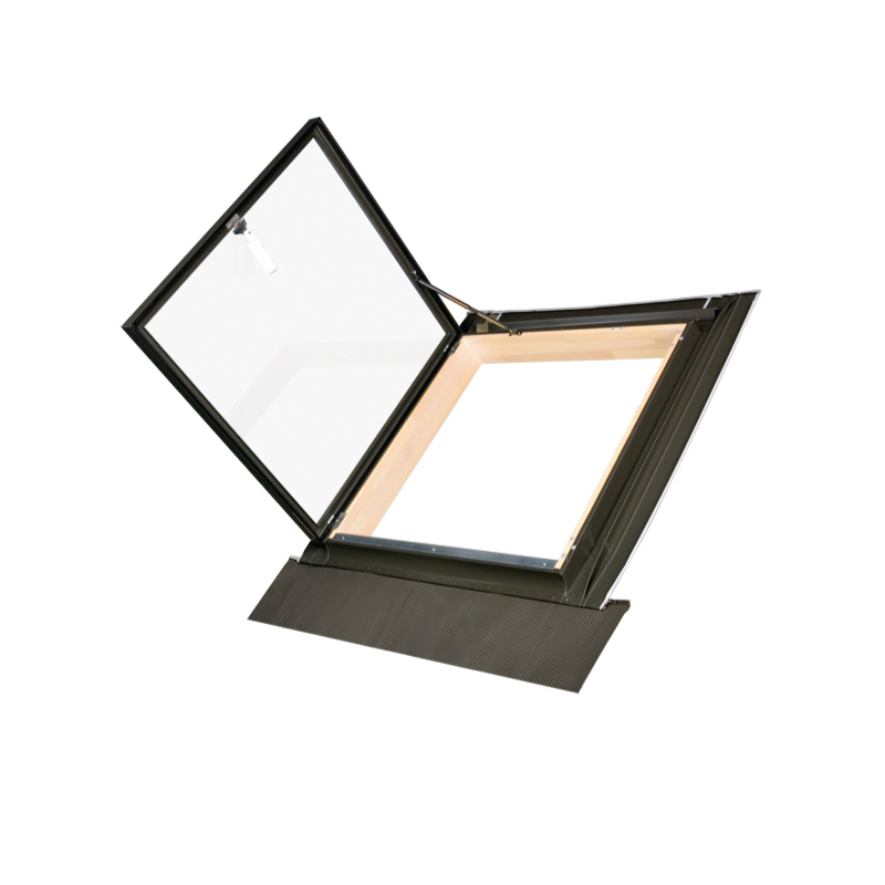 Изображение товара Мансардное окно-люк деревянное Fakro WLI двойное остекление 870x860мм серый
