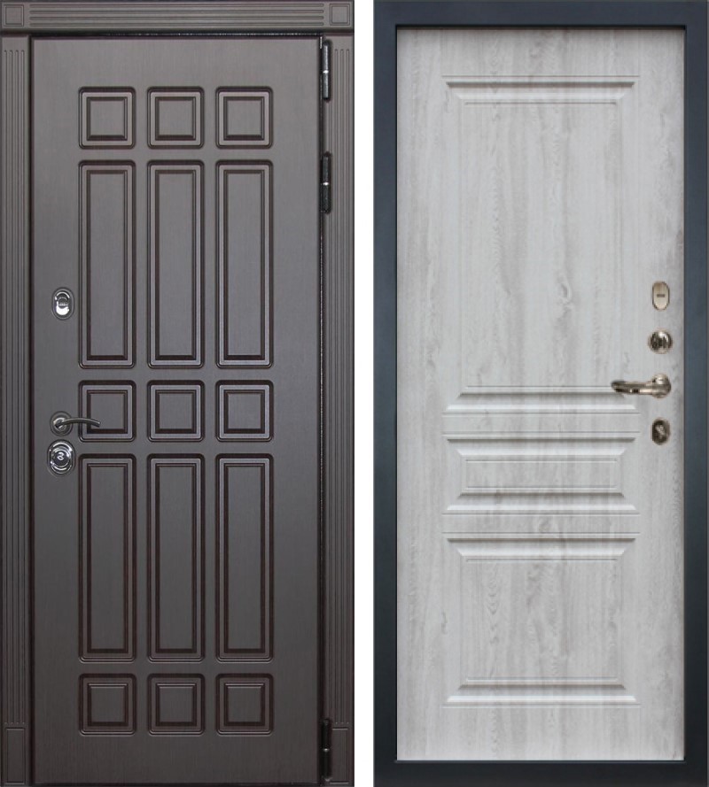 Изображение товара Входная дверь Lex Губернатор 205x88 см Венге Сосна Белая 110