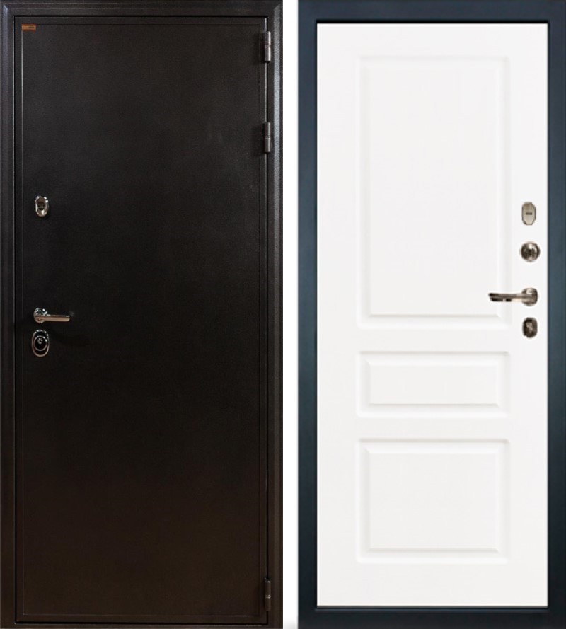 Изображение товара Входная дверь Lex Колизей внутренняя панель №94 правый 205x88см софт белый/антик серебро