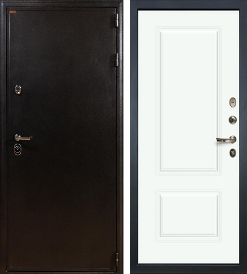 Изображение товара Входная дверь Lex Колизей внутренняя 205x96 см, серебро + белый