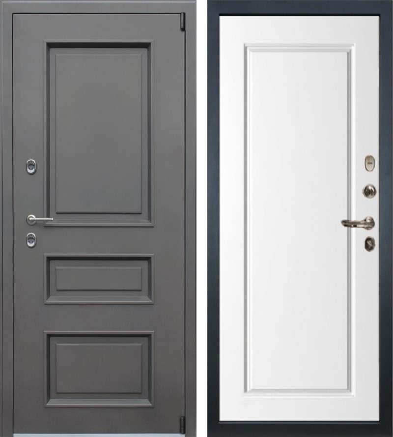 Изображение товара Входная дверь Lex Айсберг 205x88 см, правый, коричневый/муар, 2 замка Гардиан