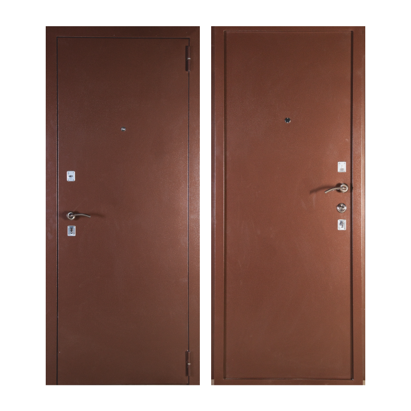 Изображение товара Входная дверь ВДК Сотка М/М 205x86см правый цвет антик медный/антик медный