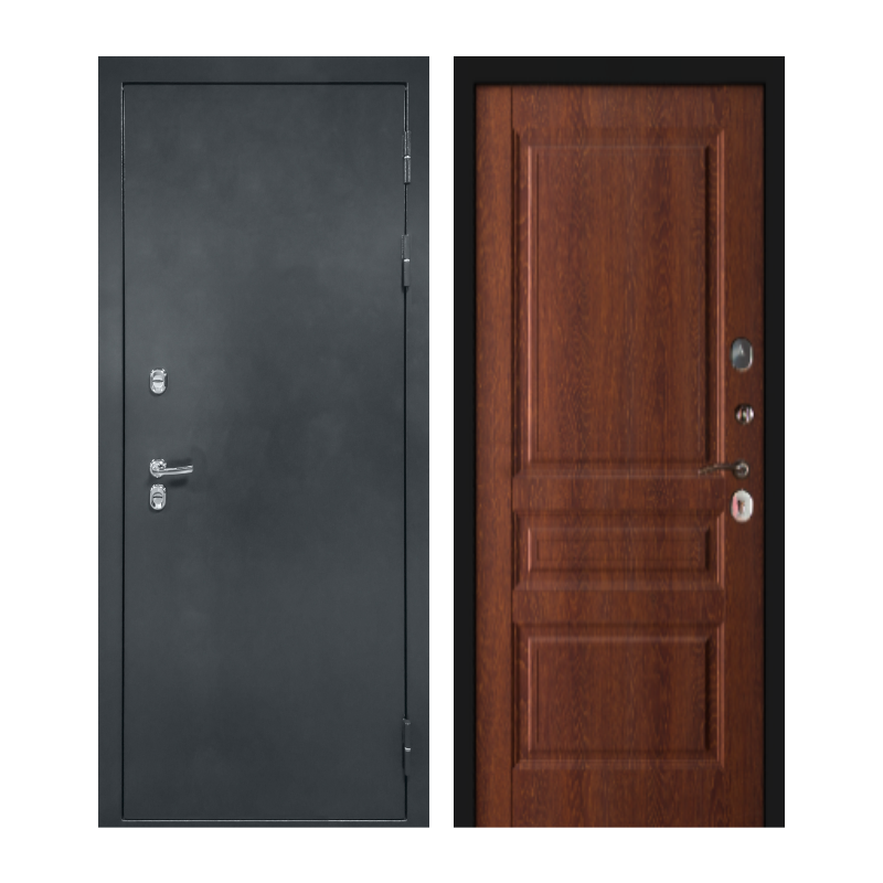 Изображение товара Входная дверь ВДК ДМ Термо Классика 205x86см правый цвет филадельфия коньяк/антик серебро