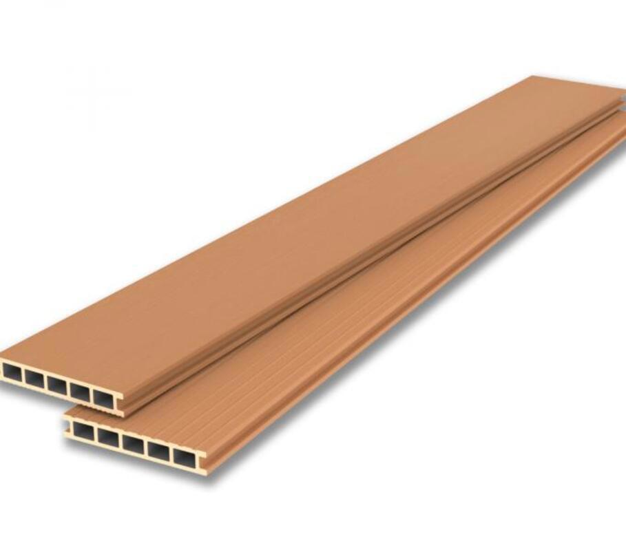 Изображение товара Террасная доска ДПК Lecole цвет дуб 1500x165x25мм двусторонний вельвет/структура дерева 1.3м² 5шт