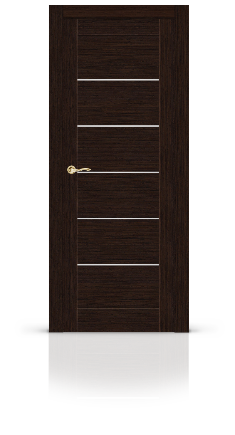 Изображение товара Межкомнатная дверь CITYDOORS Клеопатра-5 со стеклом, венге, 200x90 см