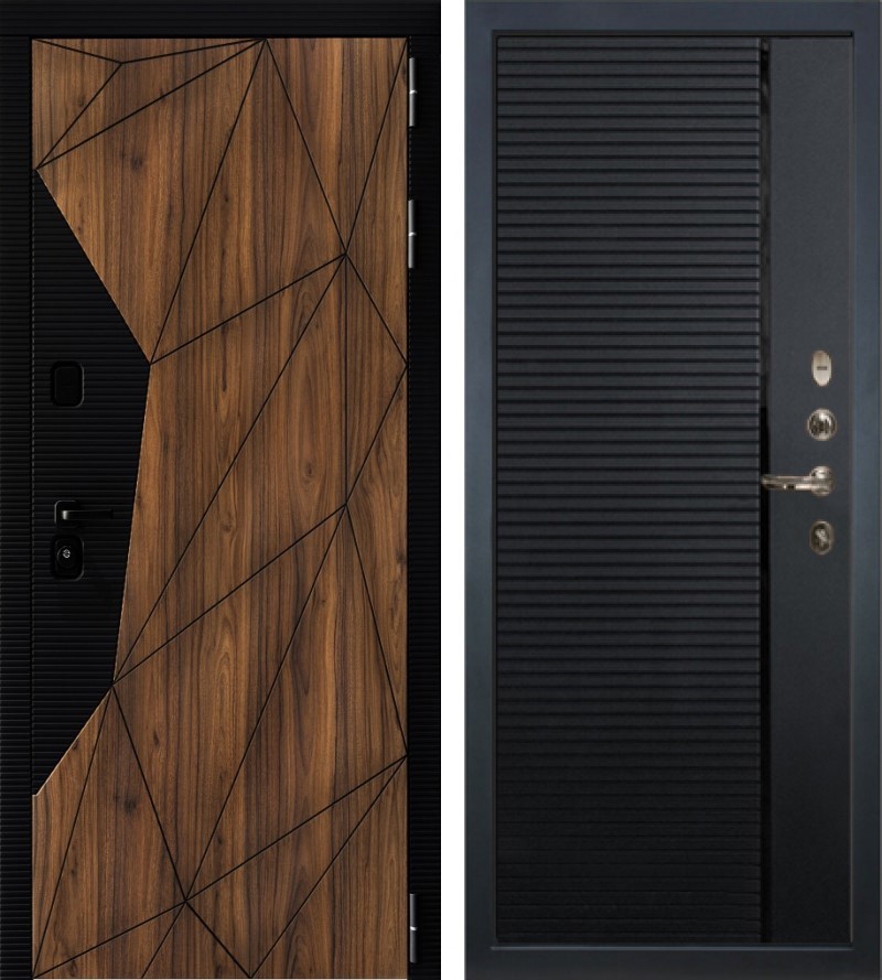 Изображение товара Входная дверь Lex Гранд Премьер 205x96 см Правый, Орех коньен-коньяк