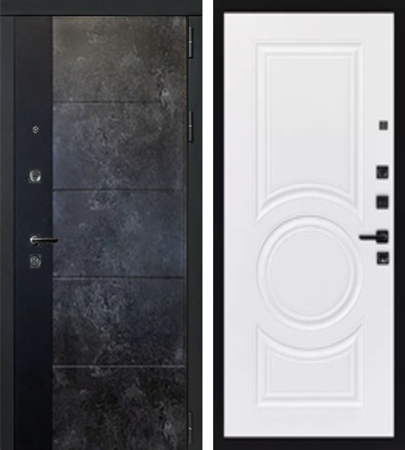 Изображение товара Входная дверь Lex Legion Грей Стоун 205x88 см, правый шагрень