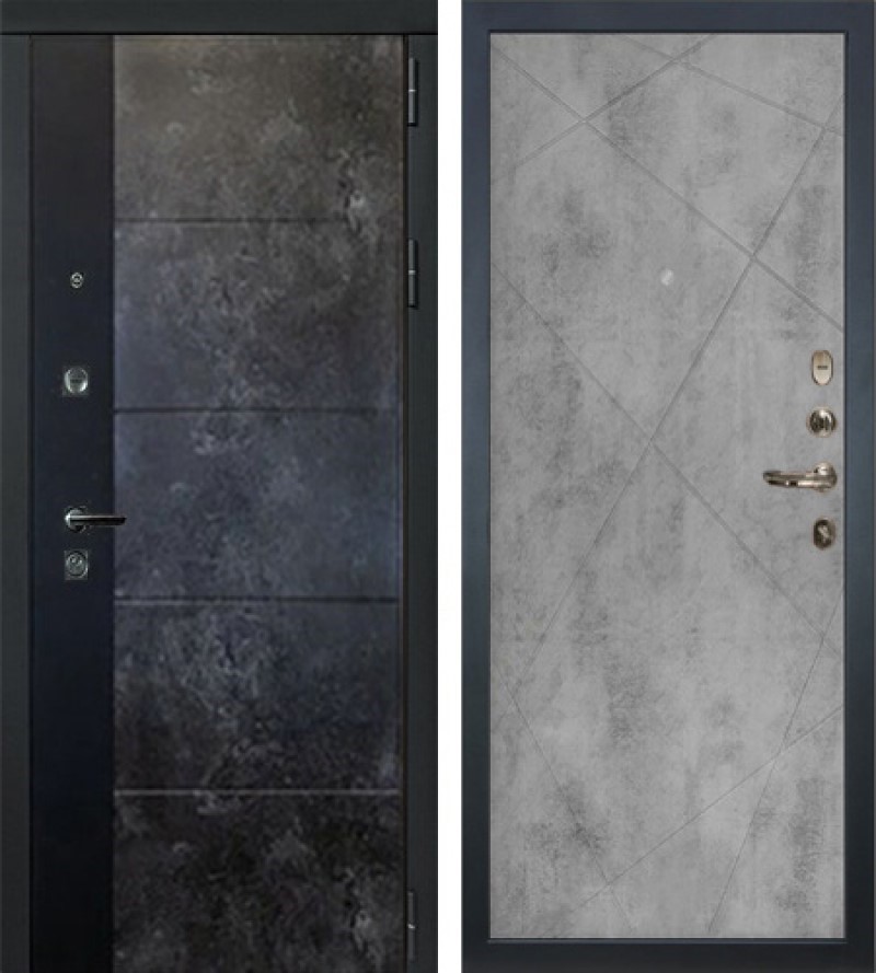 Изображение товара Входная дверь Lex Легион Грей Стоун 205x96 см с двумя замками и шумоизоляцией