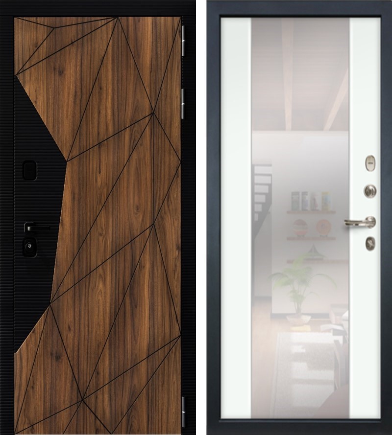 Изображение товара Входная дверь Lex Гранд Премьер 205x88см орех коньен-коньяк