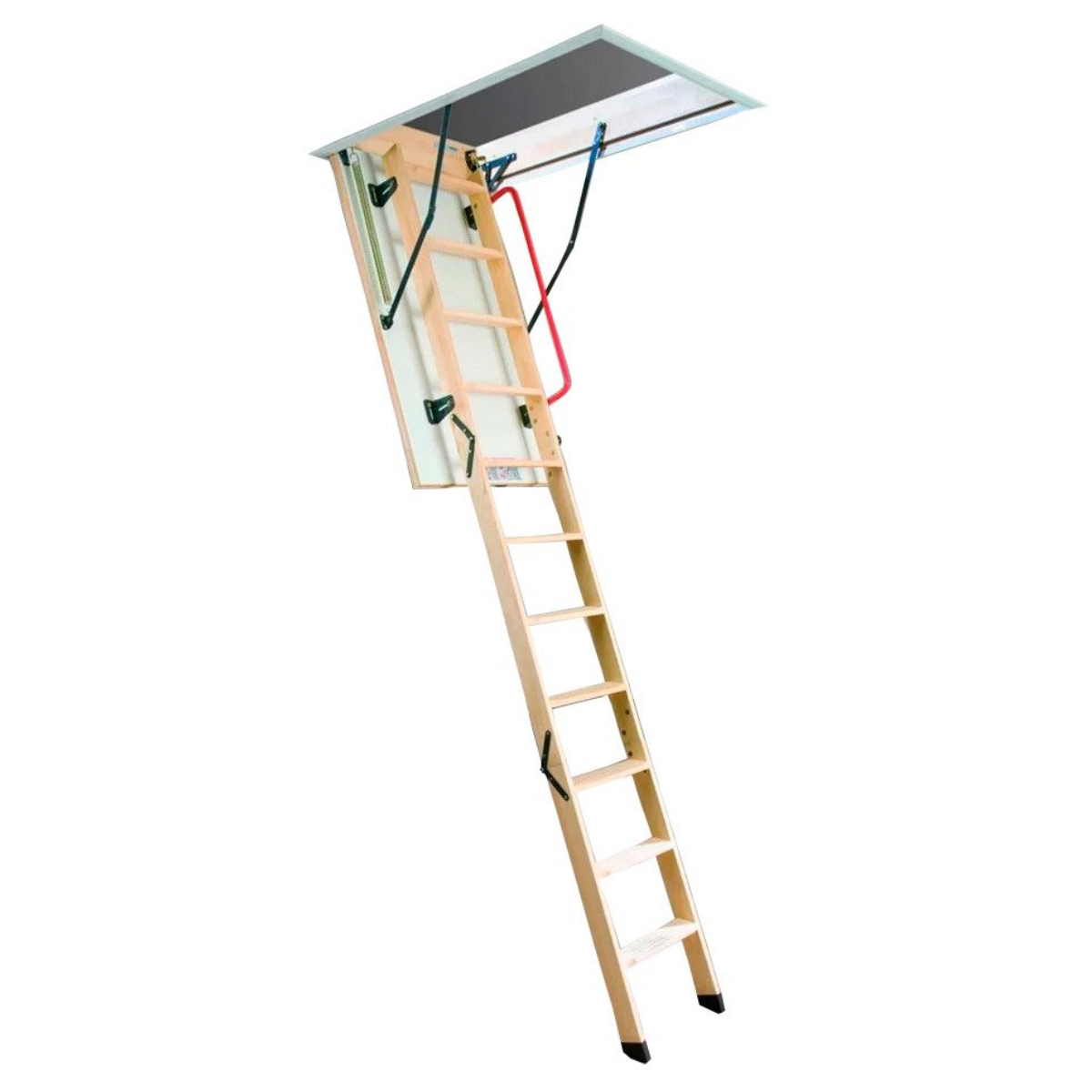 Изображение товара Чердачная лестница Fakro LWK 60x100x280 см складная деревянная с утепленной крышкой
