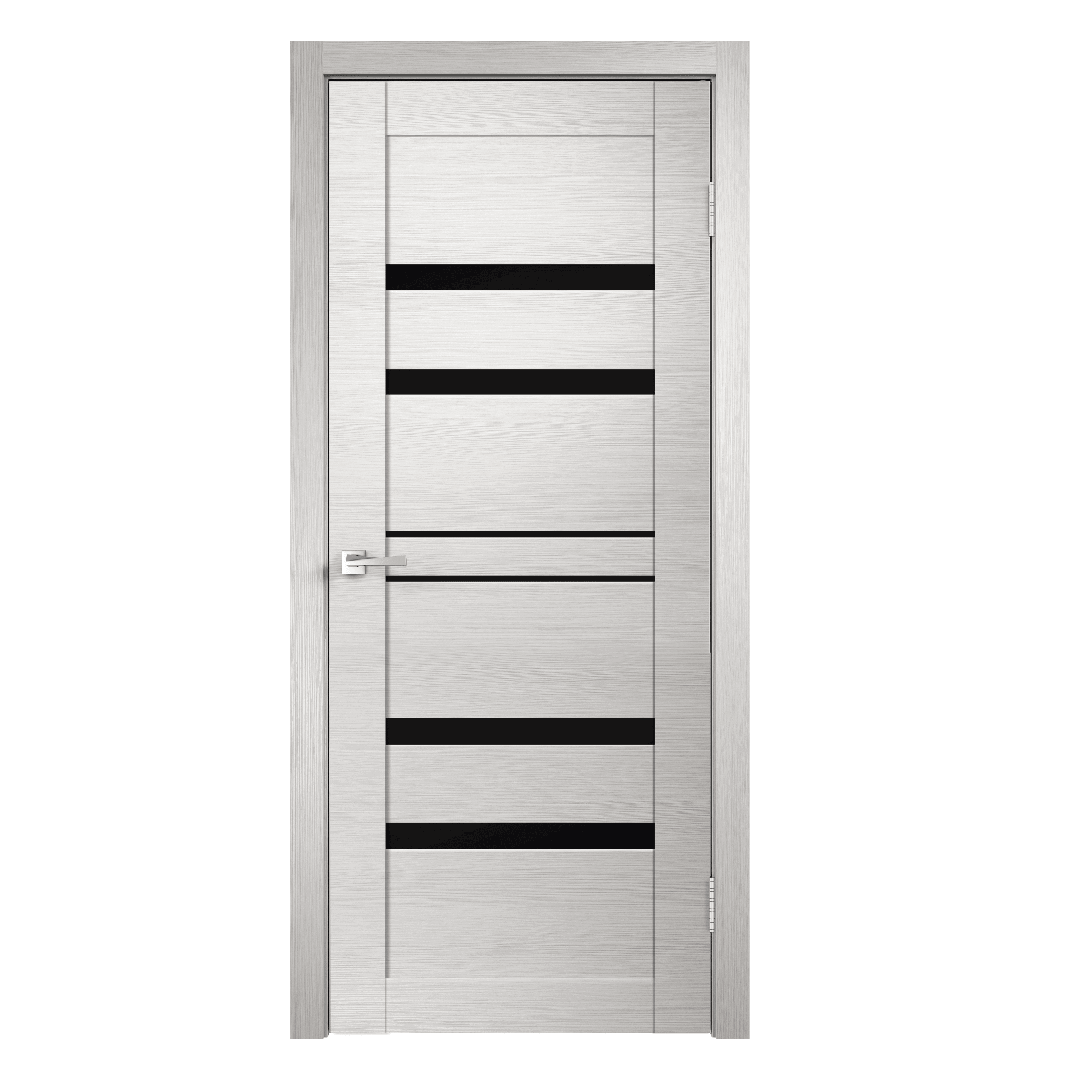 Изображение товара Дверь межкомнатная Velldoris Linea 6 90x200см ПВХ цвет дуб белый поперечный без замка и петель Изображение товара Дверь межкомнатная Velldoris Linea 6 90x200см ПВХ цвет дуб белый поперечный без замка и петель